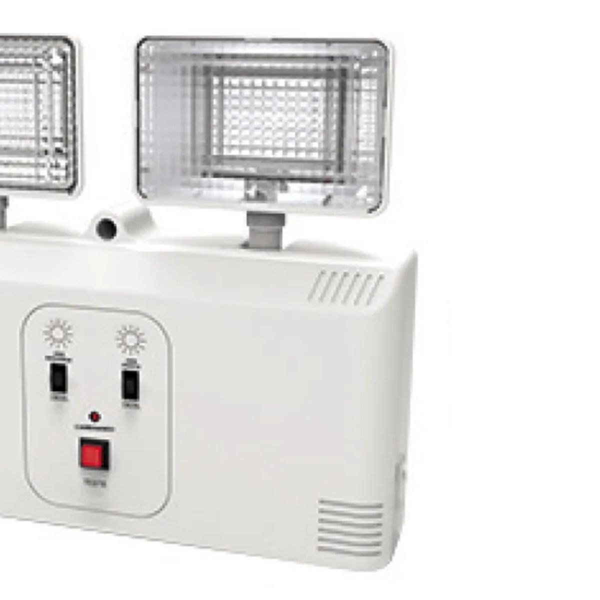 Luminária Emergência Led 2 Faróis Sobrepor 18W Bivolt 6000K Branco Frio 3000Lm 4H Ip20 - Avant