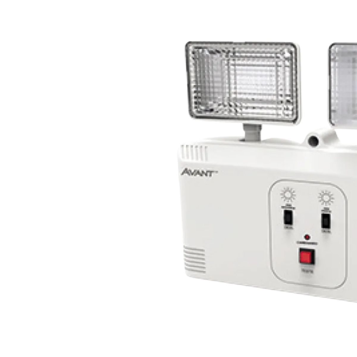 Luminária Emergência Led 2 Faróis Sobrepor 18W Bivolt 6000K Branco Frio 3000Lm 4H Ip20 - Avant