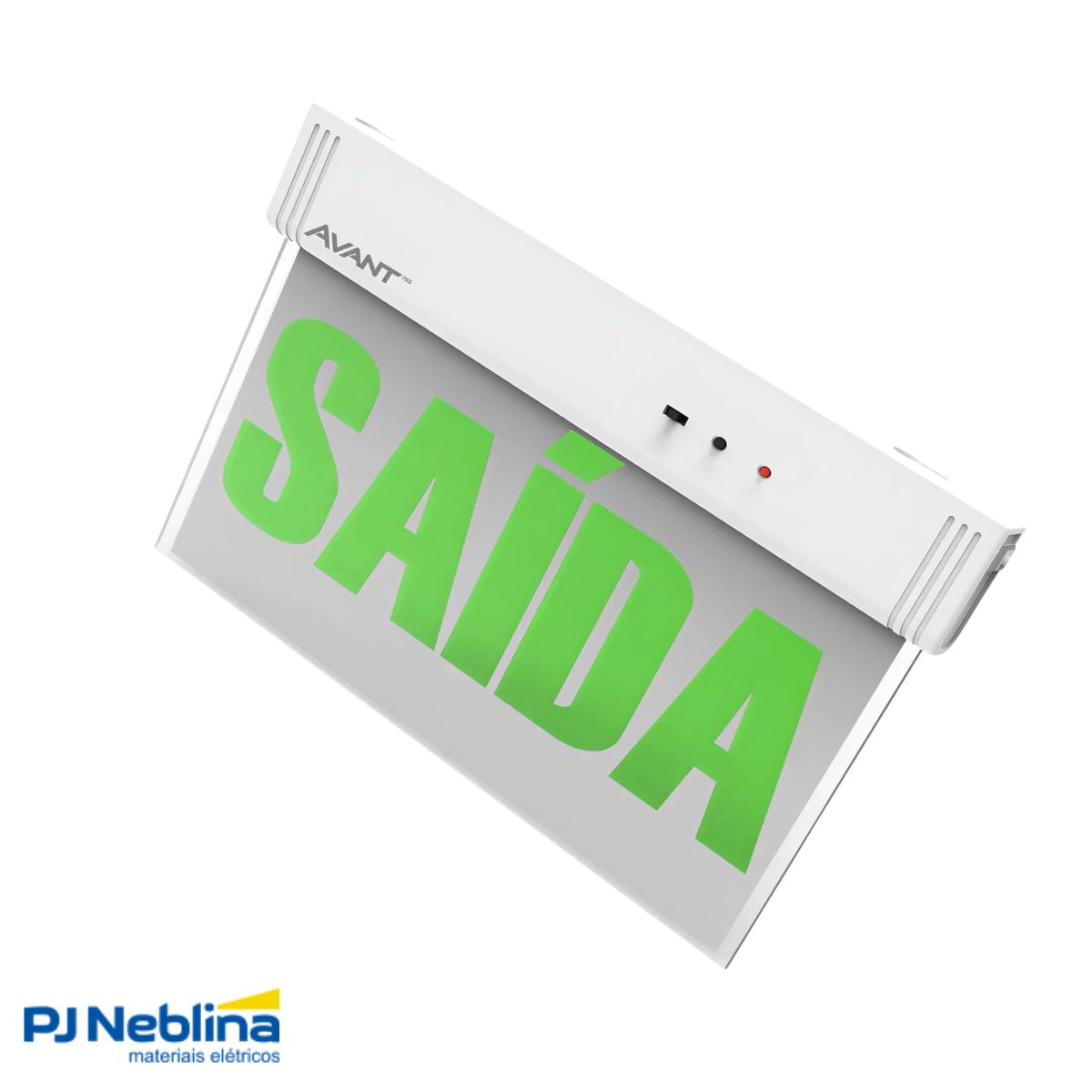 Luminária Emergência Led Balizam Sobrepor Saída 1W Bivolt Vd 40Lm 4H Ip20 - Avant