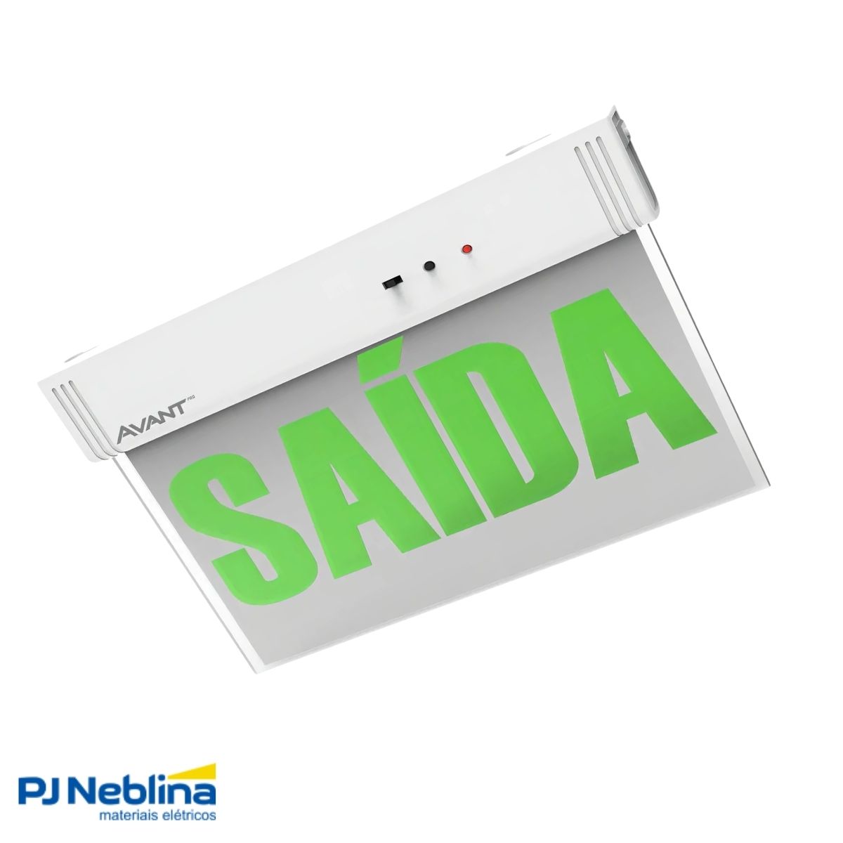Luminária Emergência Led Balizam Sobrepor Saída 1W Bivolt Vd 40Lm 4H Ip20 - Avant