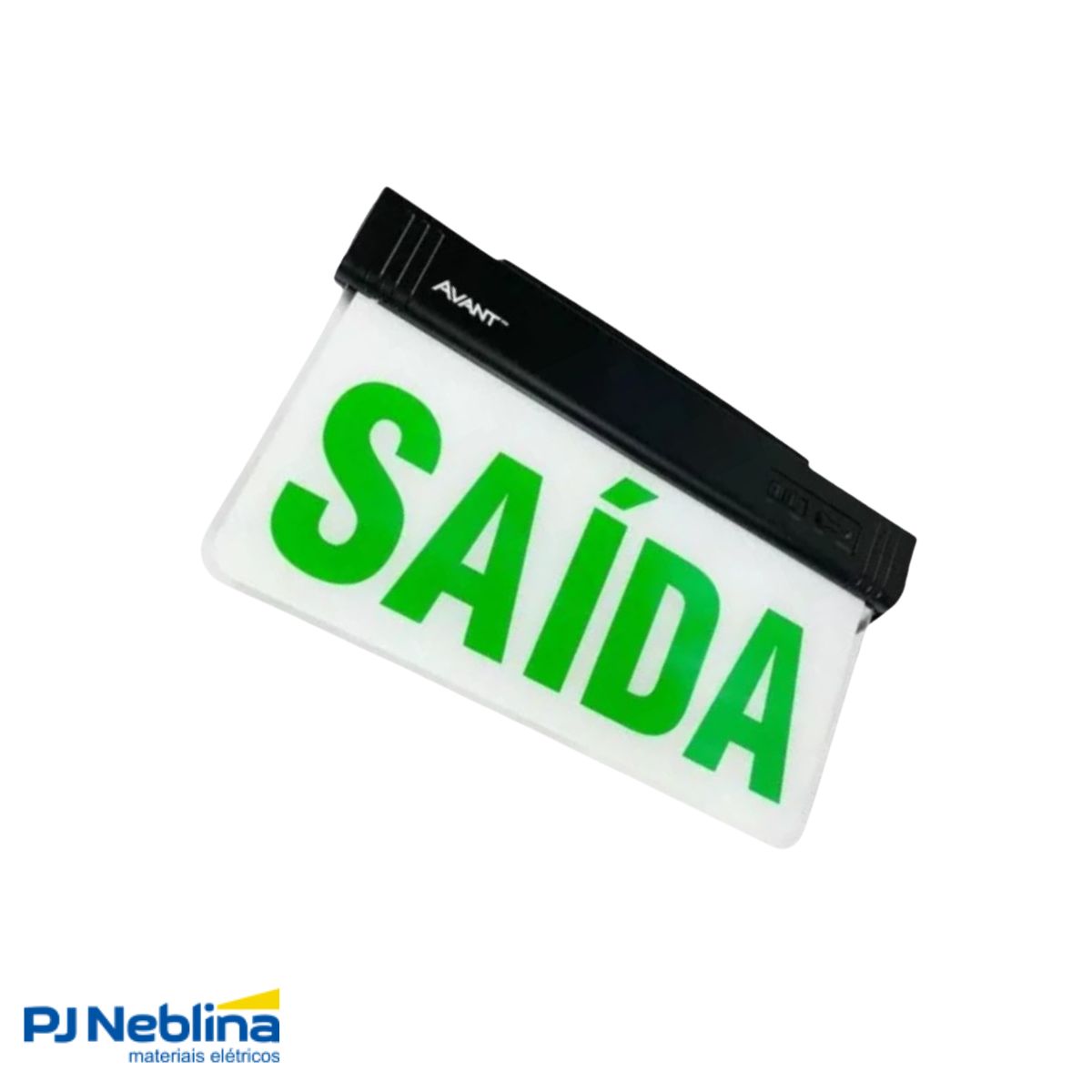 Luminária Emergência Led Balizam Sobrepor Saída 1W Bivolt Vd 40Lm 4H Ip20 Preto - Avant