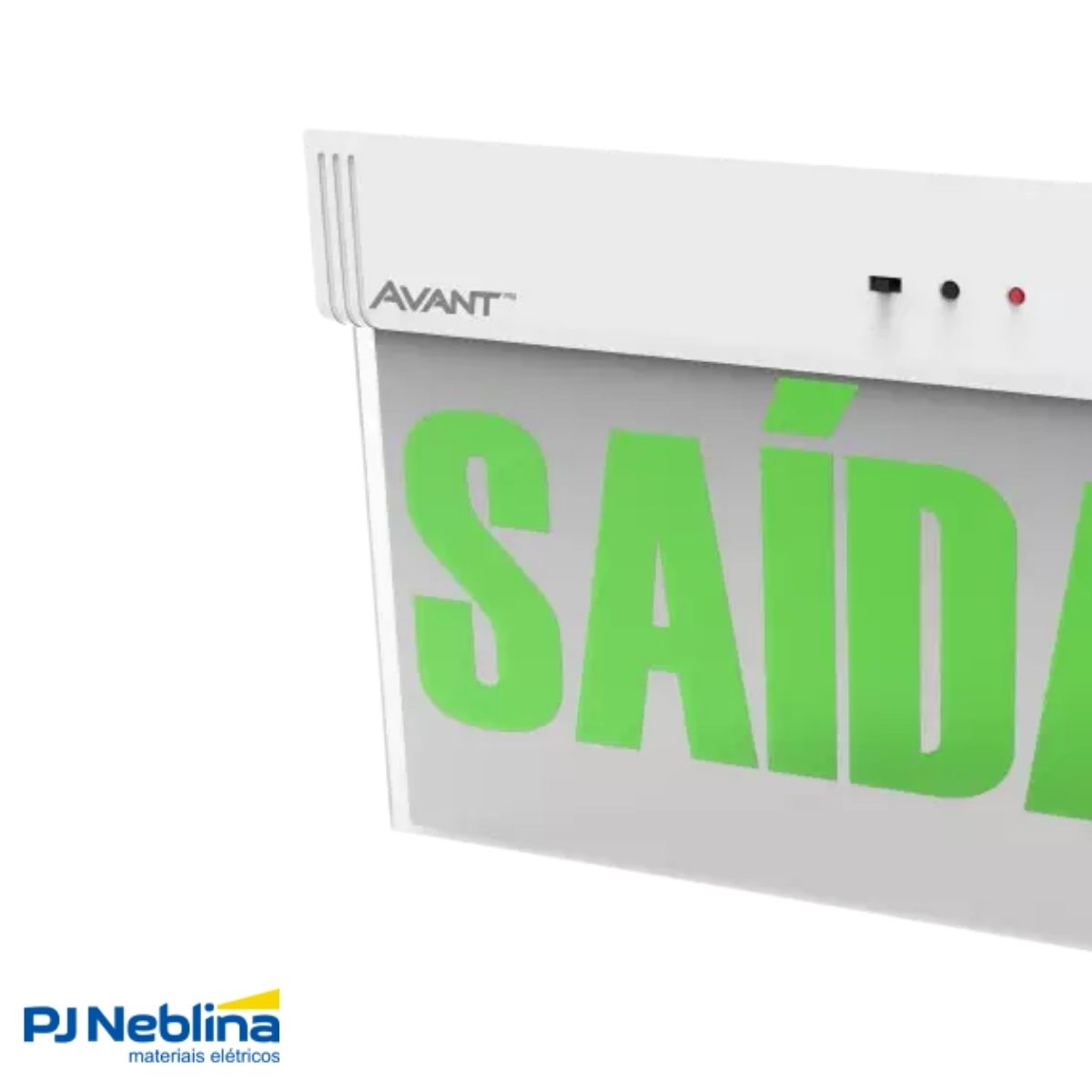Luminária Emergência Led Balizam Sobrepor Saída 1W Bivolt Vd 30Lm 4H Ip20 - Avant