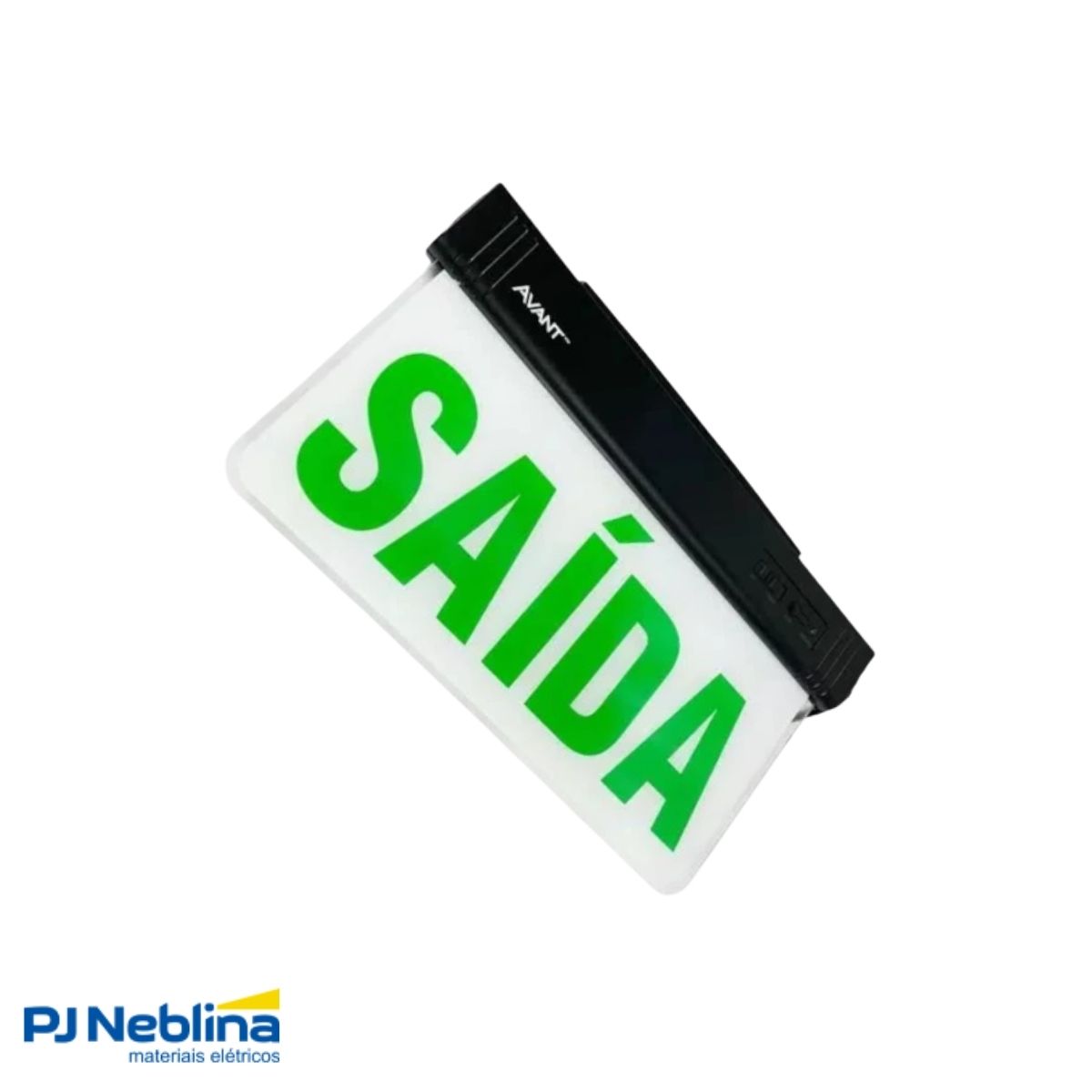 Luminária Emergência Led Balizam Sobrepor Saída 1W Bivolt Vd 30Lm 4H Ip20 Preto - Avant