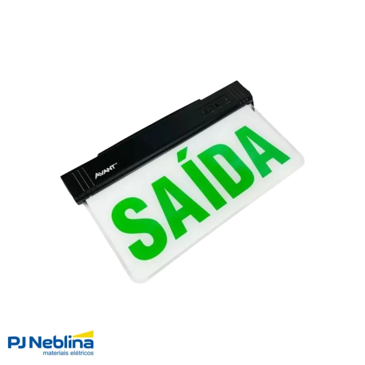 Luminária Emergência Led Balizam Sobrepor Saída 1W Bivolt Vd 30Lm 4H Ip20 Preto - Avant