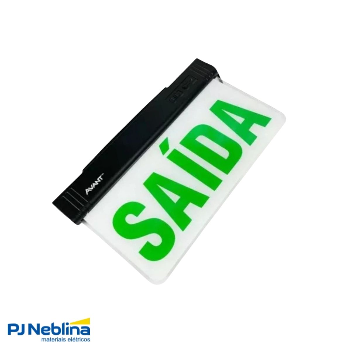 Luminária Emergência Led Balizam Sobrepor Saída 1W Bivolt Vd 40Lm 4H Ip20 Preto - Avant