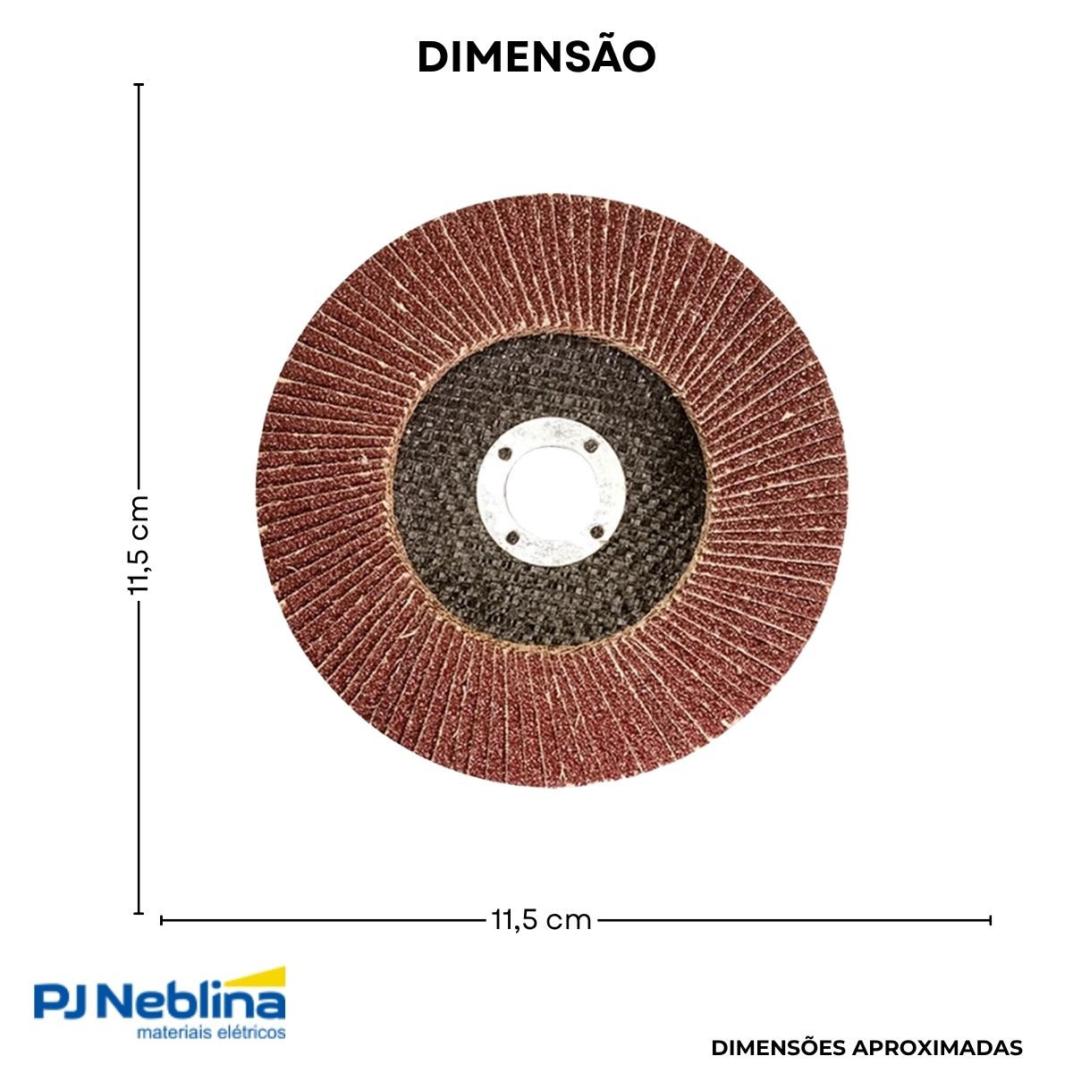 Disco Desbaste Flap 115Mm 22Mm G80 13300Rpm - Mtx