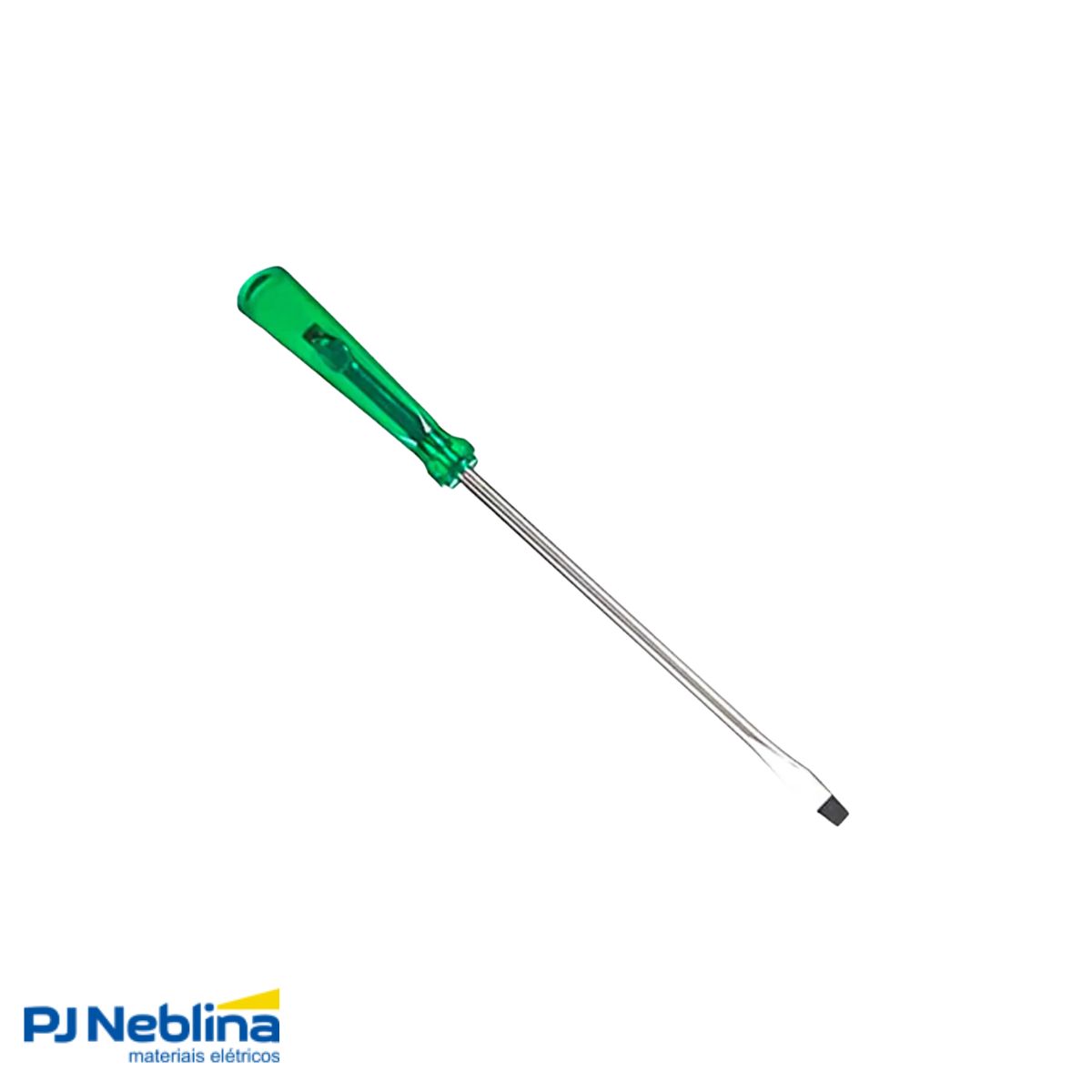 Chave Fenda 1/8X4Pol (3X100Mm) Cabo Anatômico Verde - Mtx