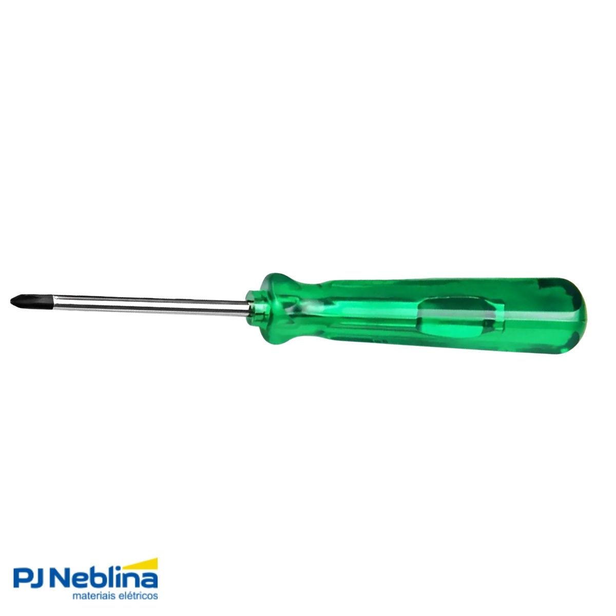 Chave Fenda Ponta Cruzada (Philips) Ph0 1/8X5Pol (3X125Mm) Cabo Anatômico Verde - Mtx