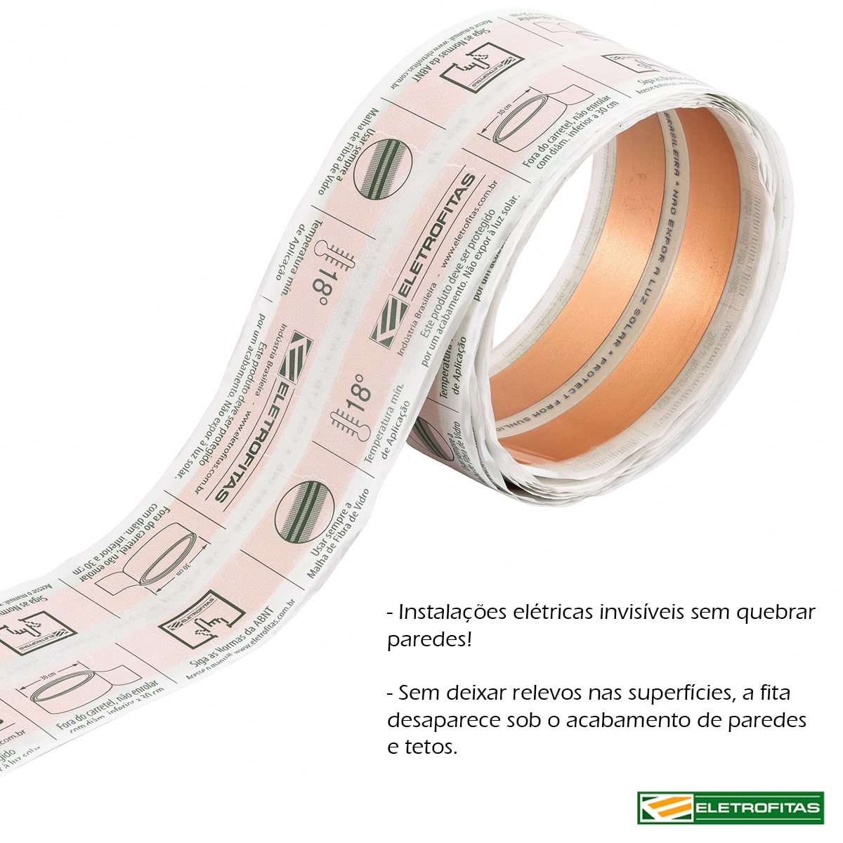 Kit Eletrofita Duas Pistas 20A 750V 2 Metros - Eletrofitas