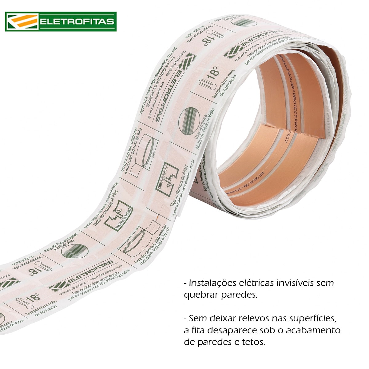 Kit Eletrofita Três Pistas 20A 750V 5 Metros - Eletrofitas