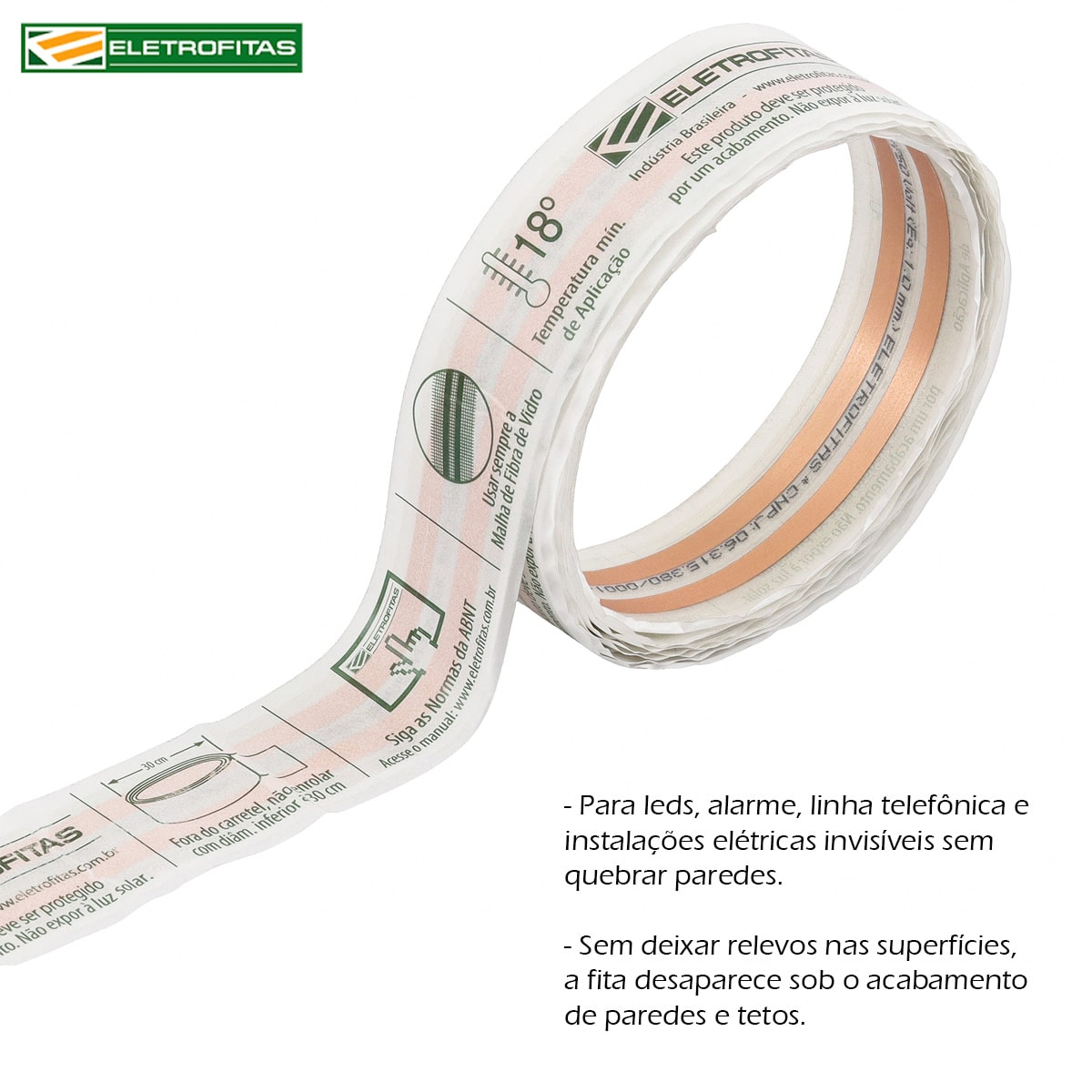 Kit Eletrofita Duas Pistas 10A 750V 2 Metros - Eletrofitas