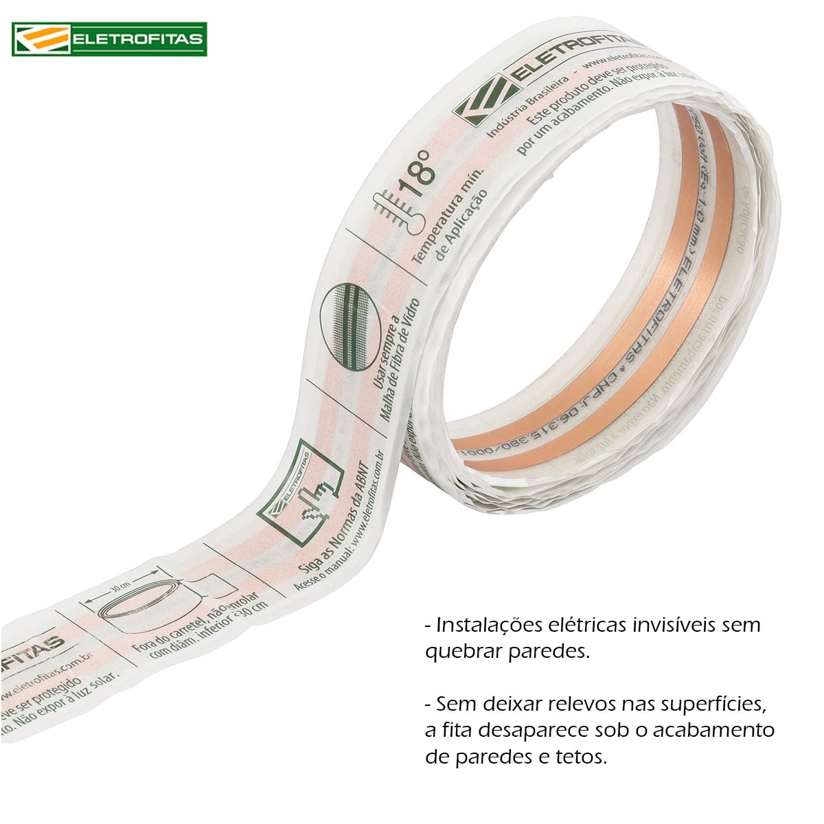 Kit Eletrofita Duas Pistas 10A 750V 5 Metros - Eletrofitas