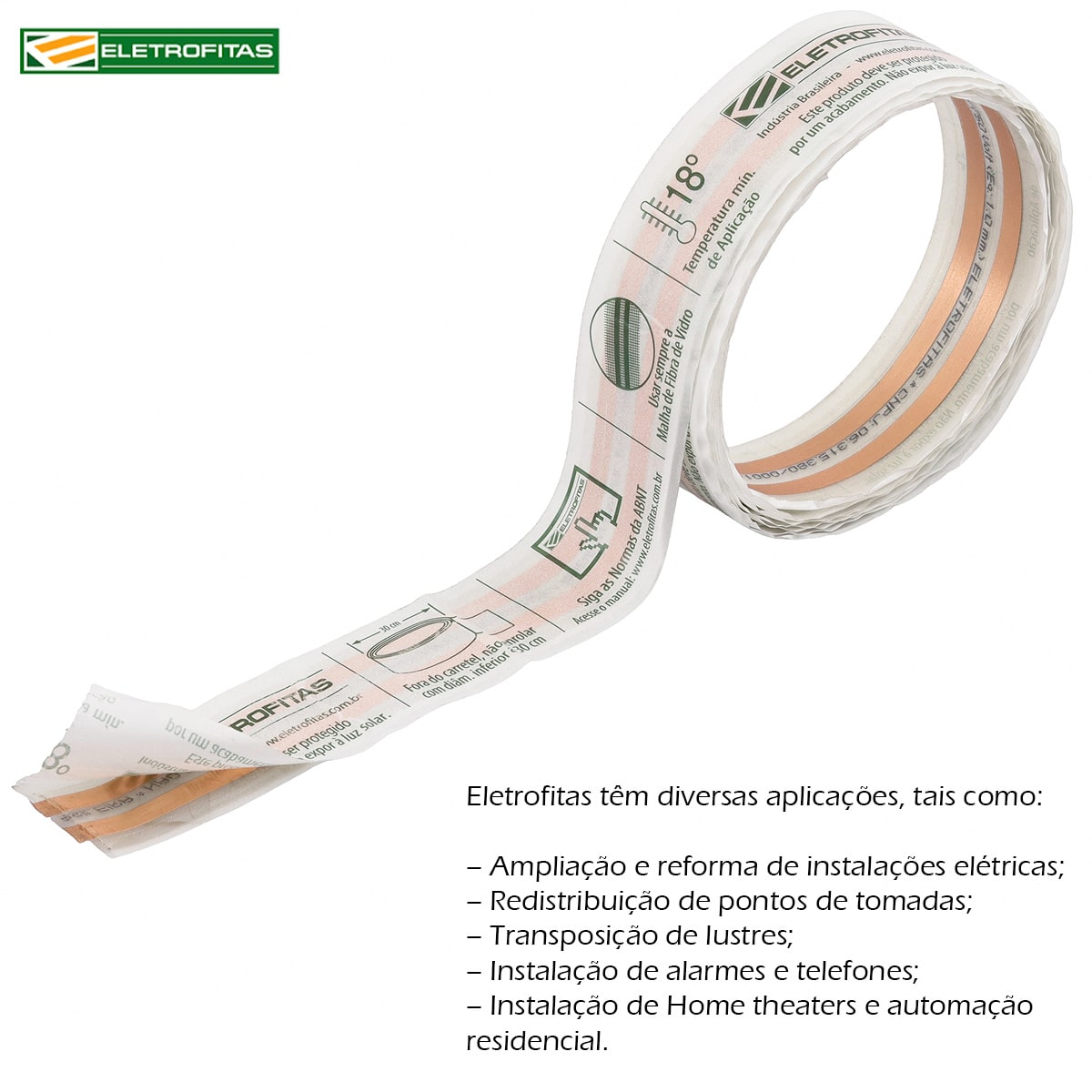 Kit Eletrofita Duas Pistas 10A 750V 5 Metros - Eletrofitas