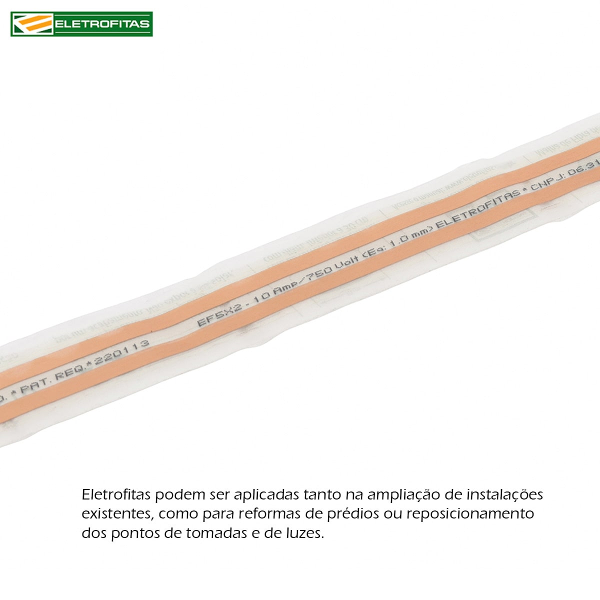 Kit Eletrofita Duas Pistas 10A 750V 5 Metros - Eletrofitas