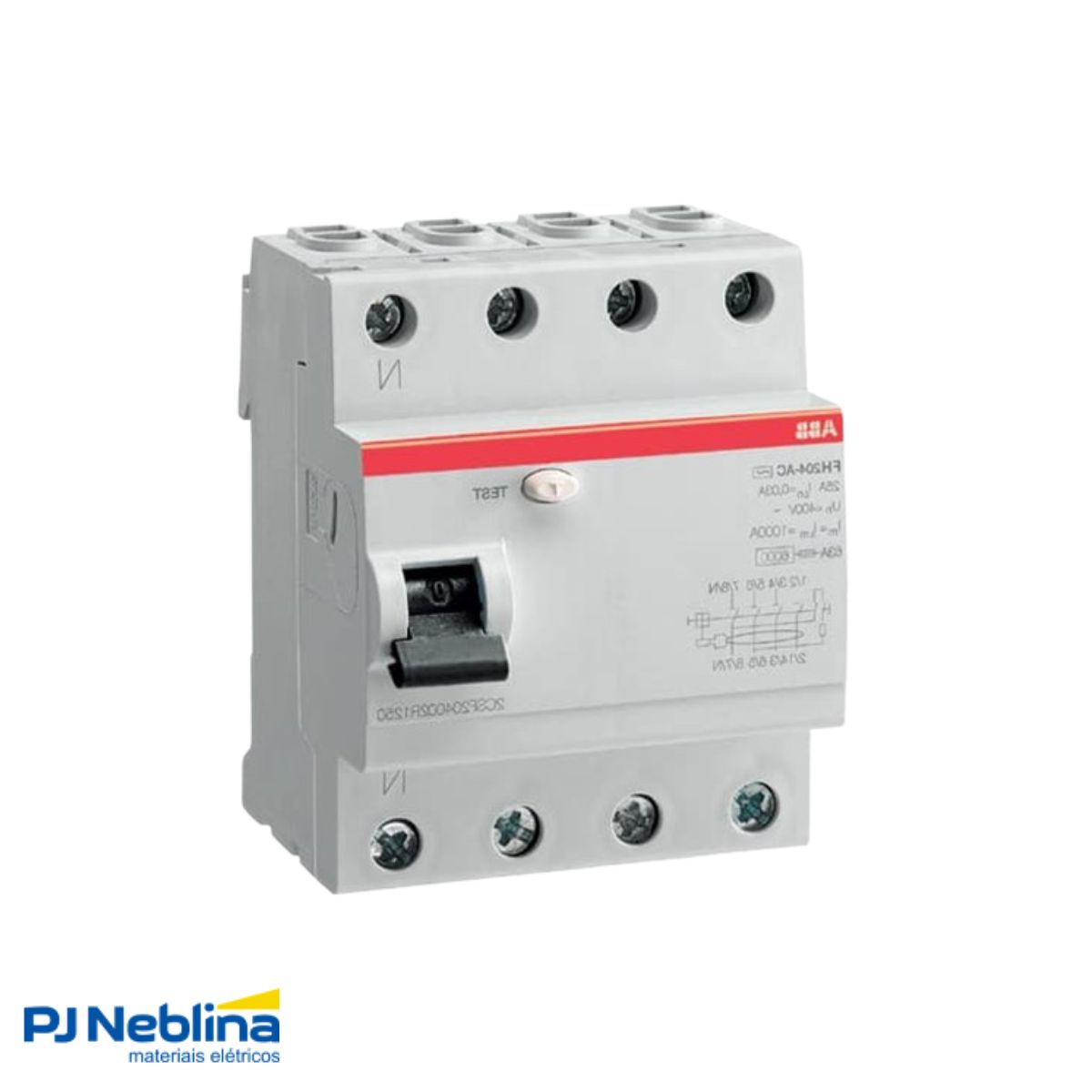 Interruptor Diferencial Residual 4P 25A 30Ma 10Ka 400V 50Hz Tipo Ac - Abb