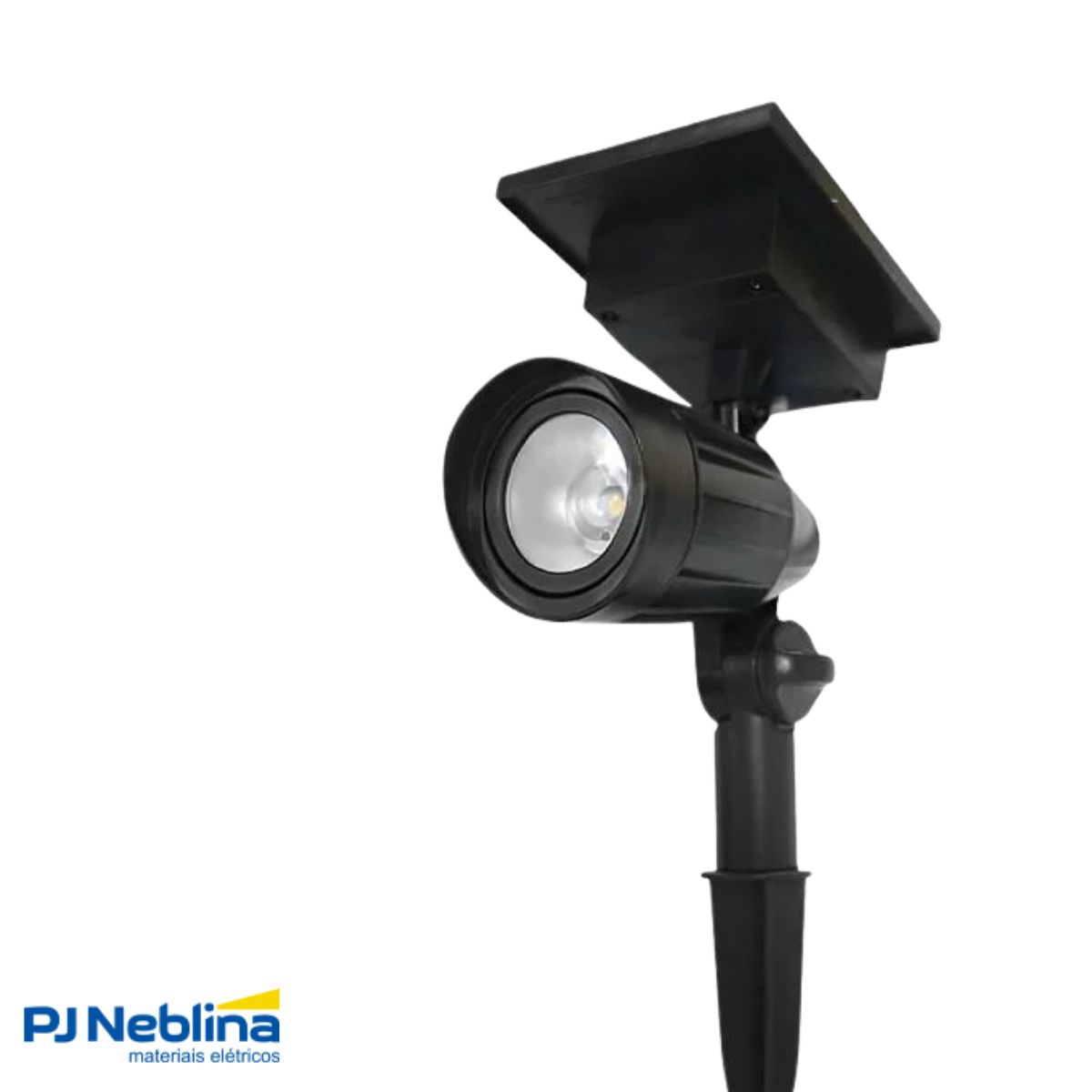 Luminária Espeto Led Jardim Redondo 3W Solar 6500K Branco Frio 50Lm - Ourolux
