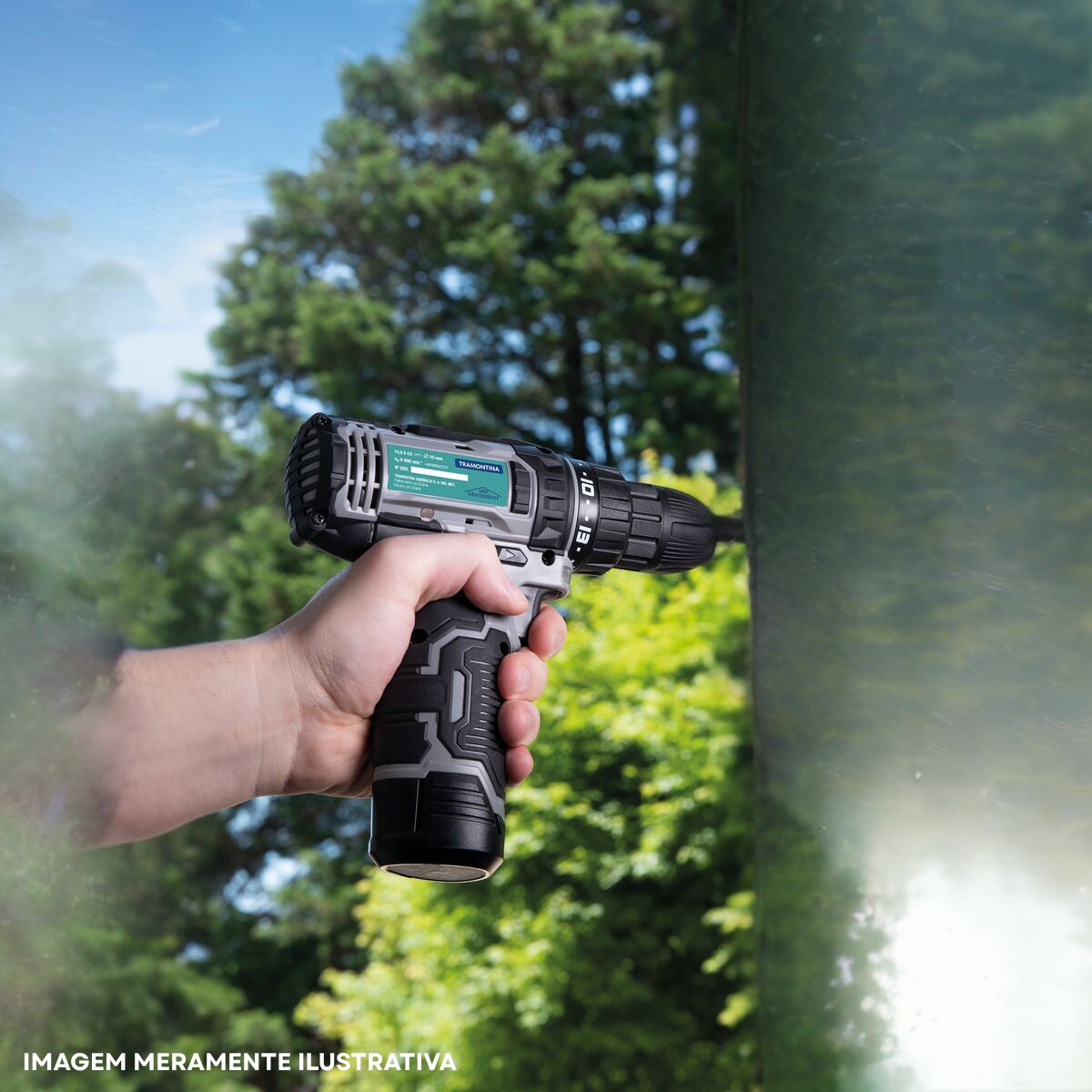 Parafusadeira Furadeira Mandril 3/8 10,8V 0-800 Rpm Com Maleta Com 30 Peças - Tramontina