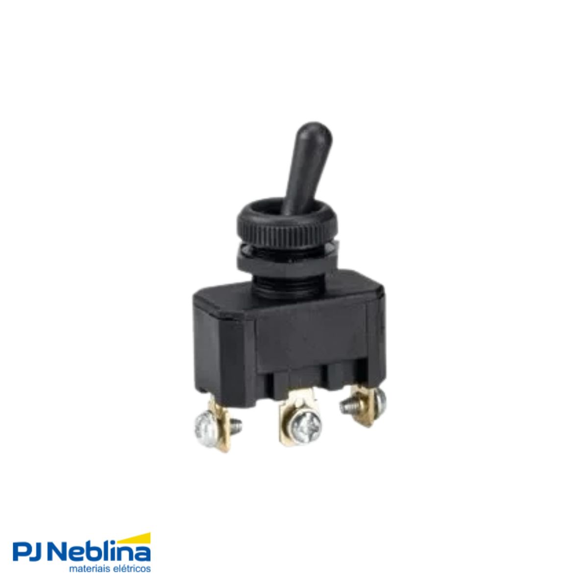Chave Interruptor Alavanca Poliamida Unipolar Liga/Desl/Liga 15/10A 120/250V Pt Standard Terminal Parafuso - Margirius