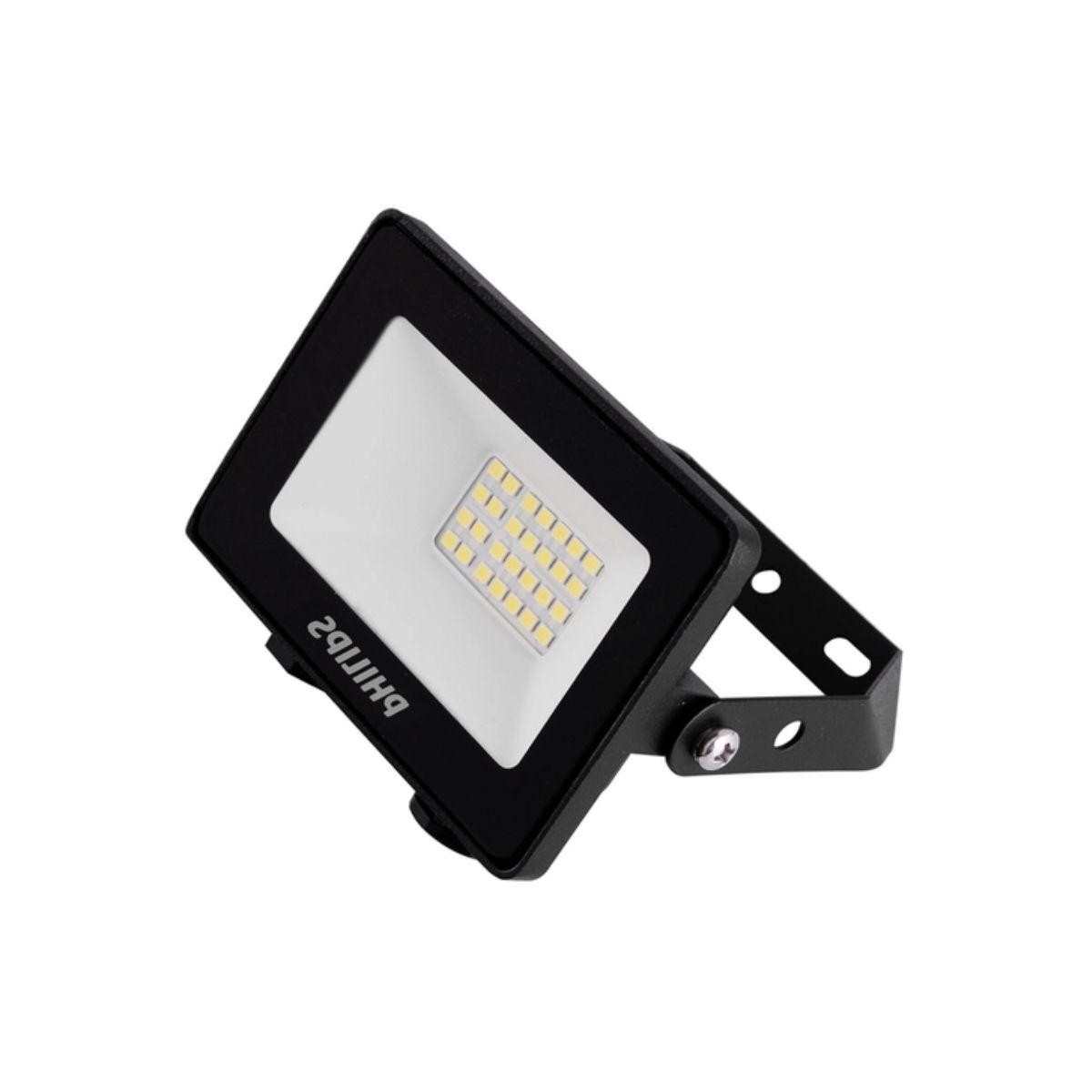 Luminária Refletor Led Retangular Sobrepor Preto 10W Bivolt 6500K Branco Frio 1050Lm 120G Ip65 - Philips