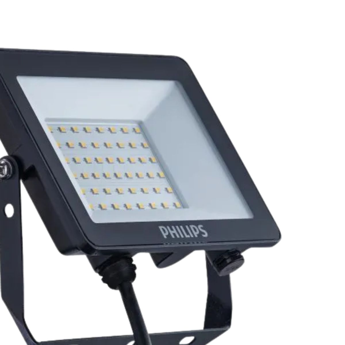 Luminária Refletor Led Retangular Sobrepor Preto 30W Bivolt 3000K Branco Quente 2820Lm 120G Ip65 - Philips