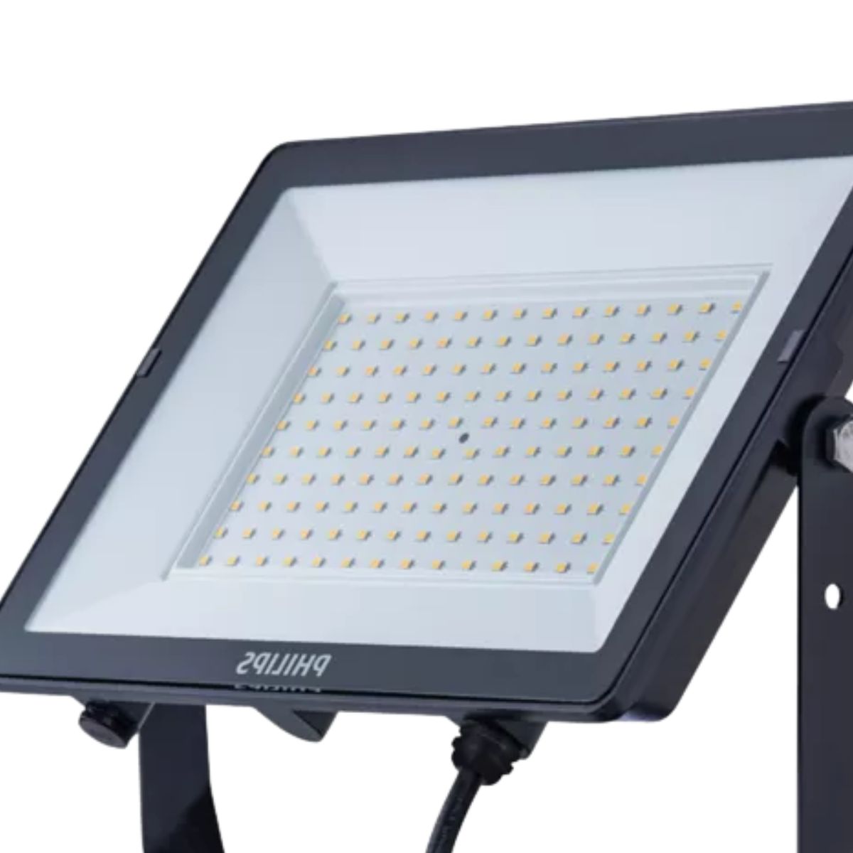 Luminária Refletor Led Retangular Sobrepor Preto 100W Bivolt 6500K Branco Frio 10000Lm 120G Ip65 - Philips