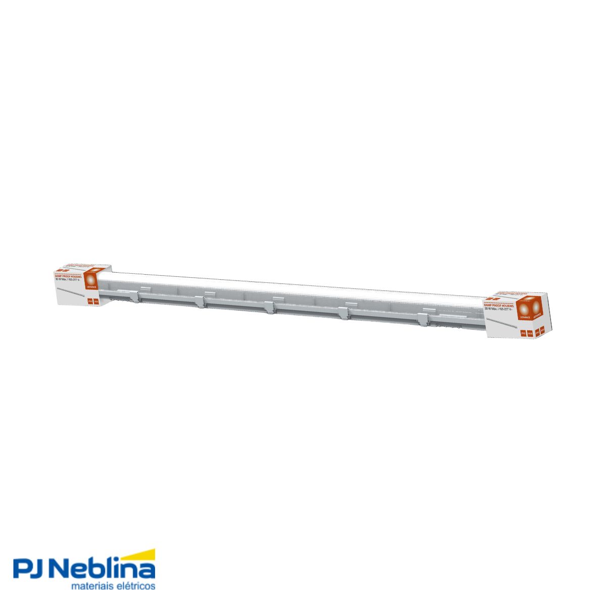 Luminária Hermética Tubular Sobrepor P/Lamp T5/T8 24W G5/G13 Cz Difusor Policarbonato Ip65 - Ledvance