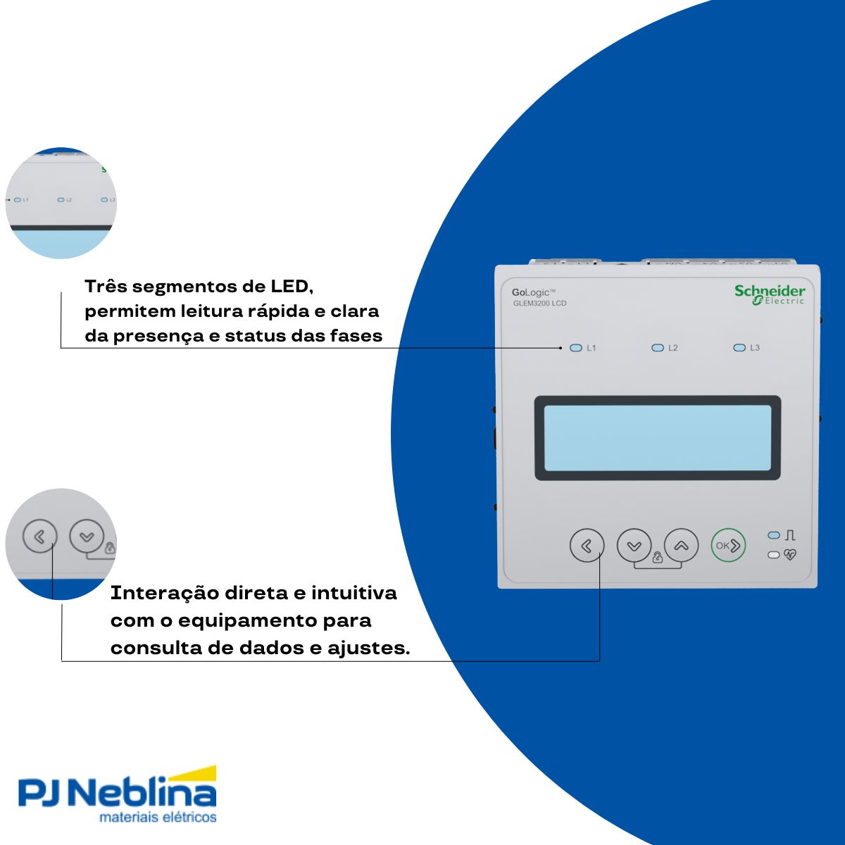 Medidor Digital Gologic Classe 1 - Schneider