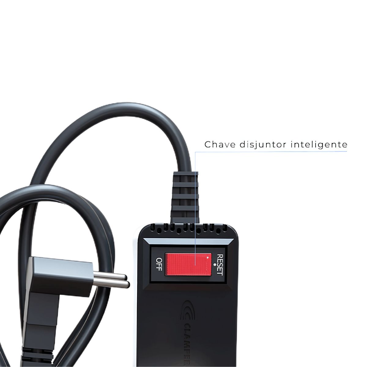 Protetor Surto Mobi 2P+T Bivolt 20A Transparente - Clamper