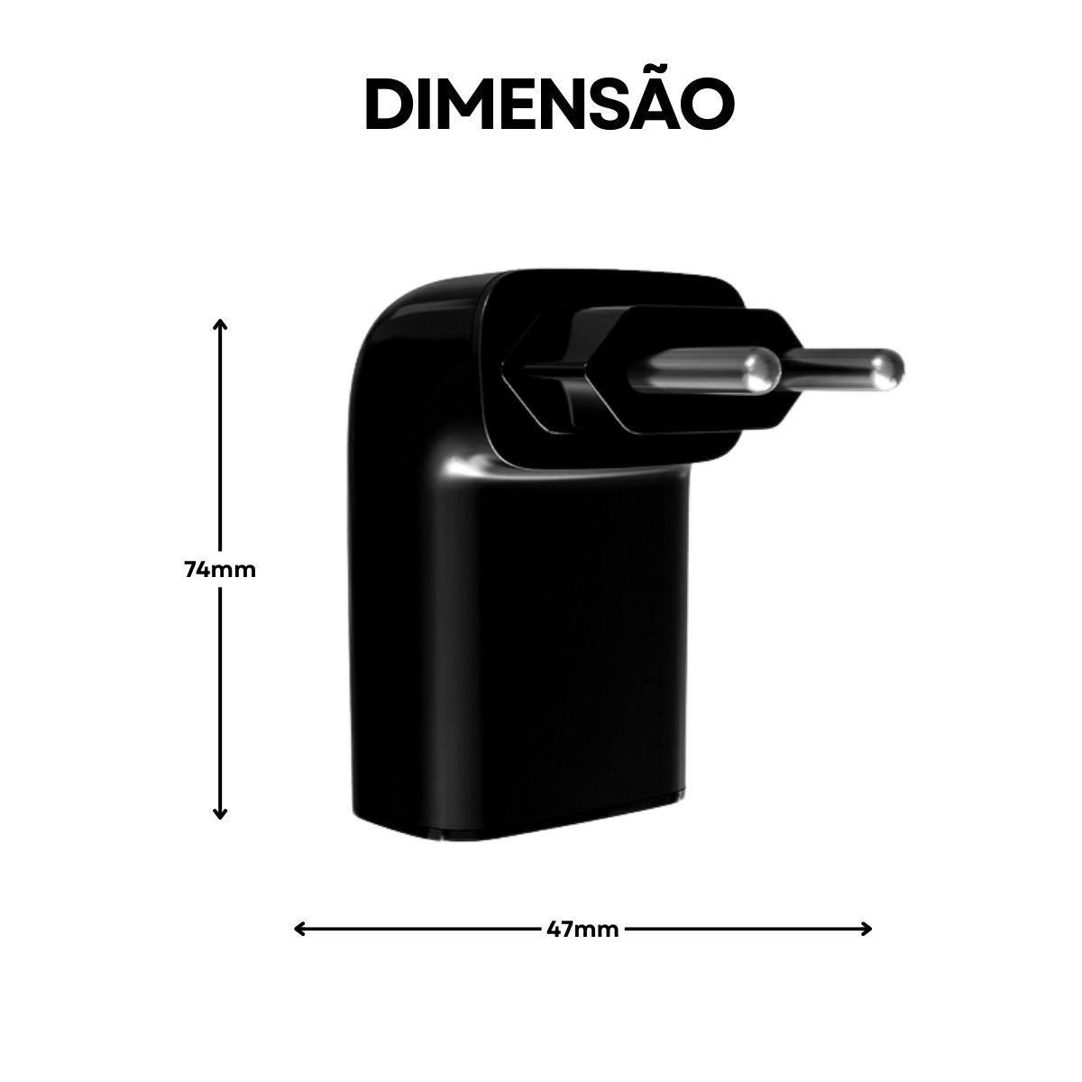 Protetor Surto Dps Tomada Iclamper Pocket Fit 2P Bivolt 20A 6Ka Classe III - Clamper