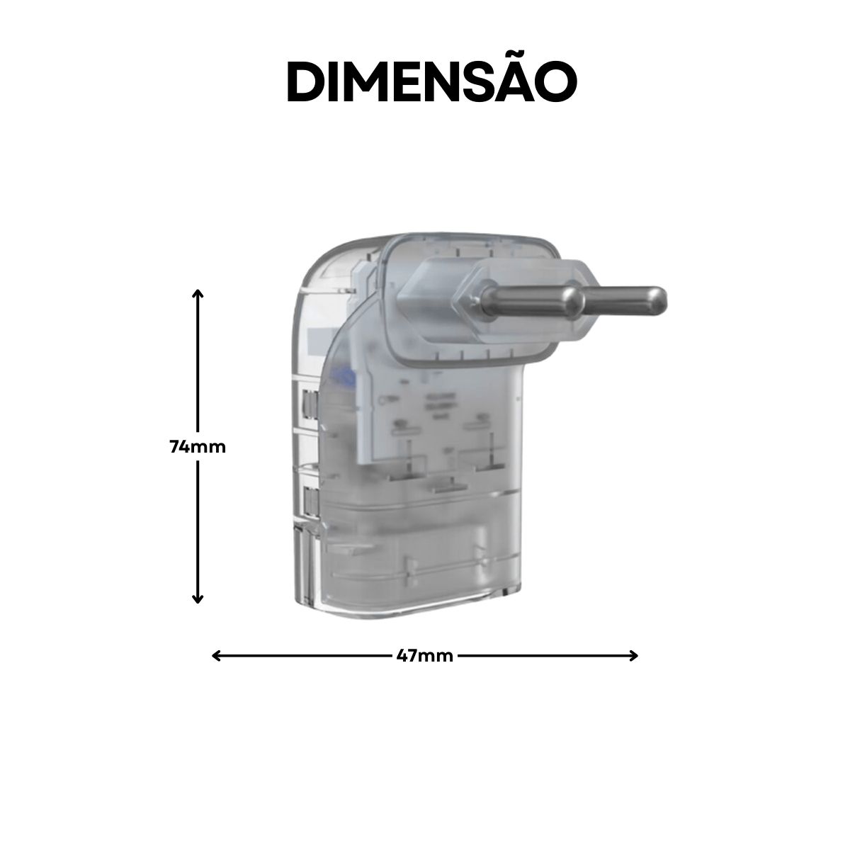 Protetor Surto Dps Tomada Iclamper Pocket Fit 2P Bivolt 20A 6Ka Transp Classe III - Clamper