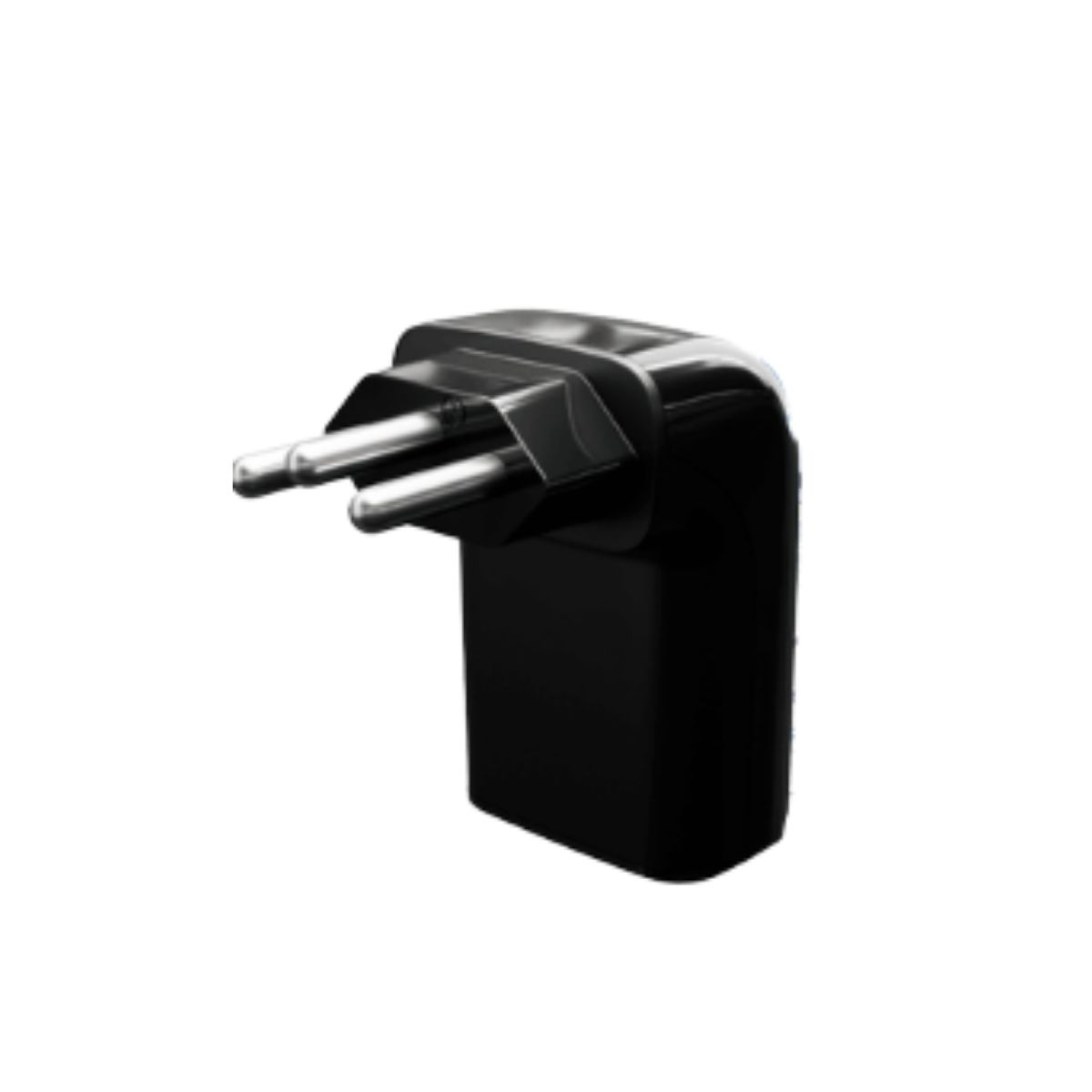 Protetor Surto Dps Tomada Iclamper Pocket Fit 2P+T Bivolt 10A 6Ka Preto Classe III - Clamper