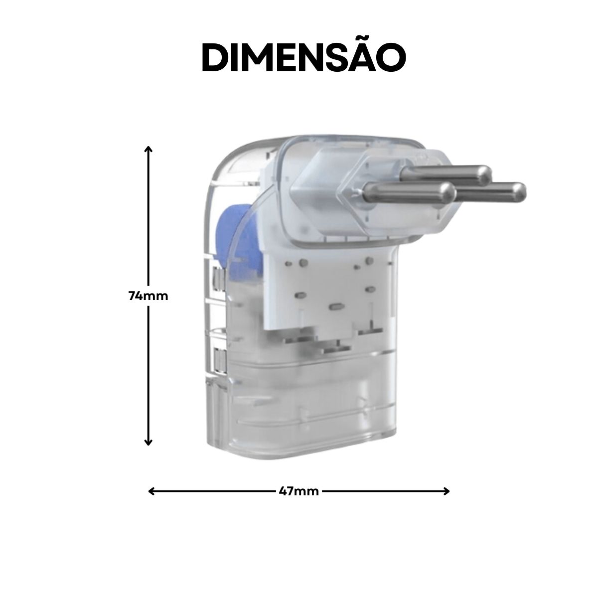Protetor Surto Dps Tomada Iclamper Pocket Fit 2P+T Bivolt 20A 6Ka Transp Classe III - Clamper