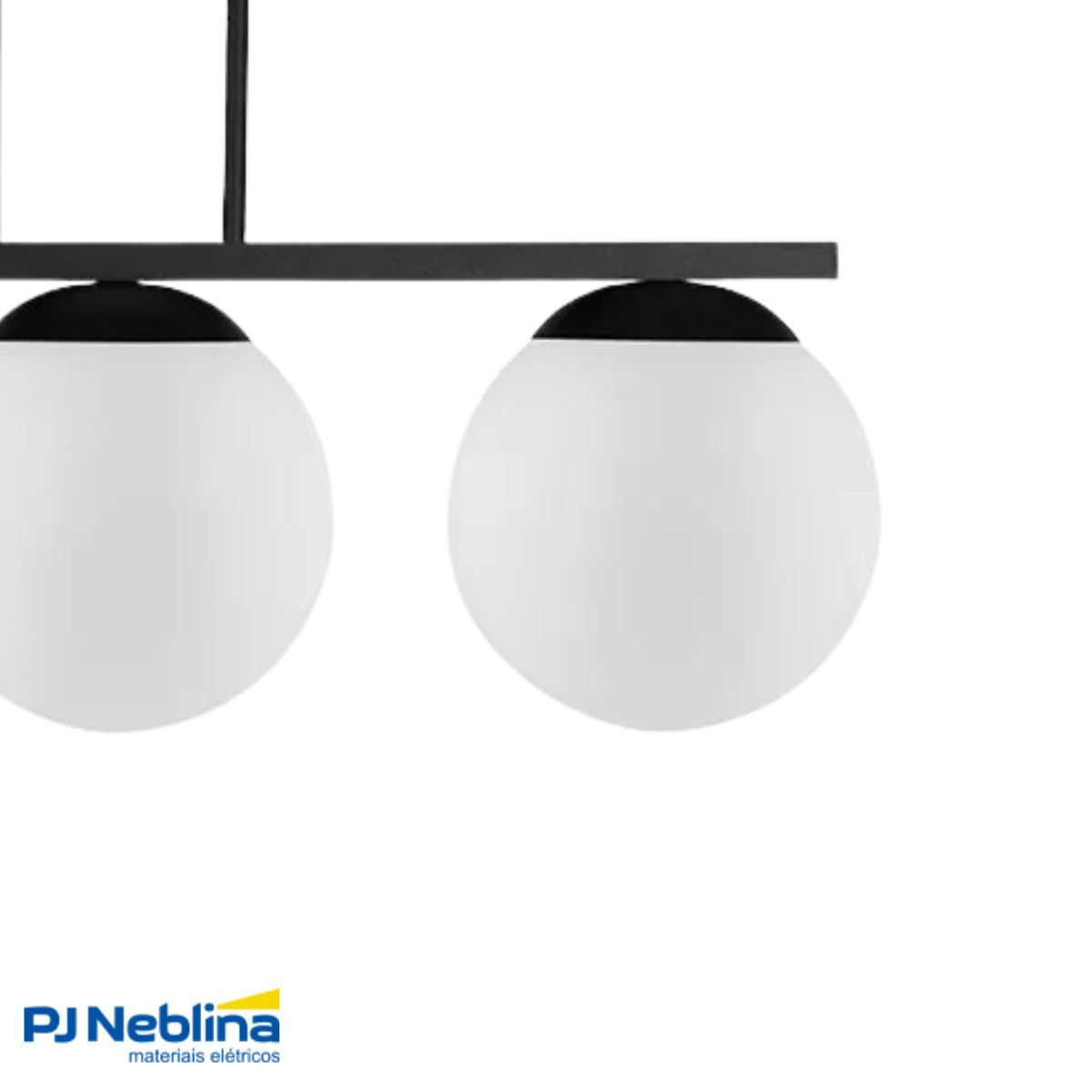 Luminaria Pendente Hanover Pt 3xe27 Globo Fosco