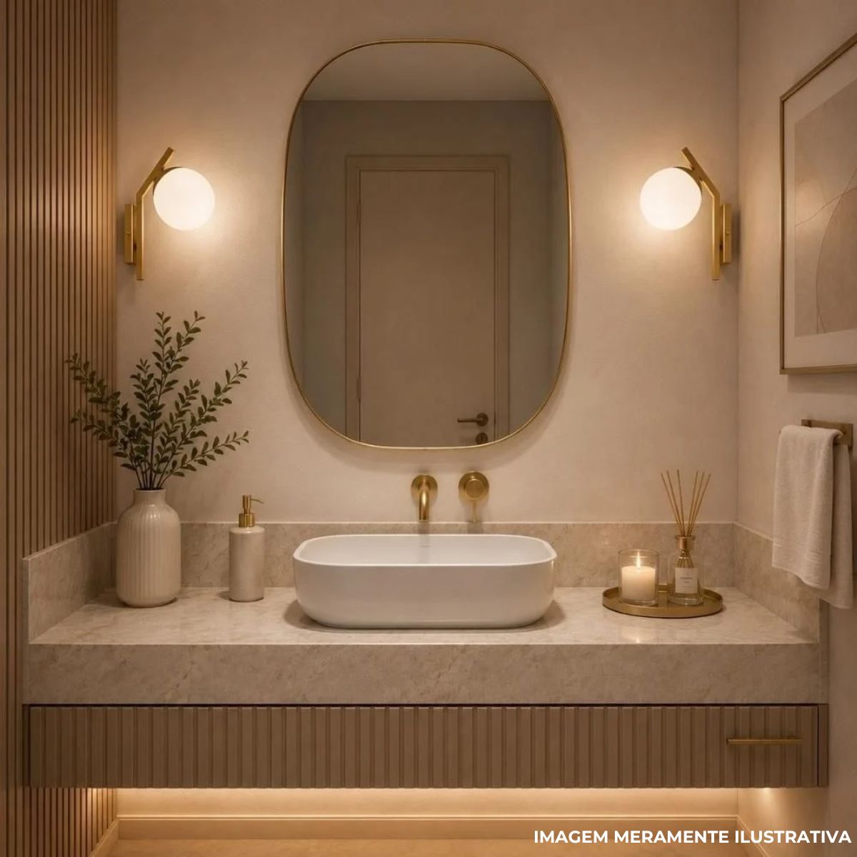 Luminaria Arandela Hanover Quad Champanhe/dourado E27