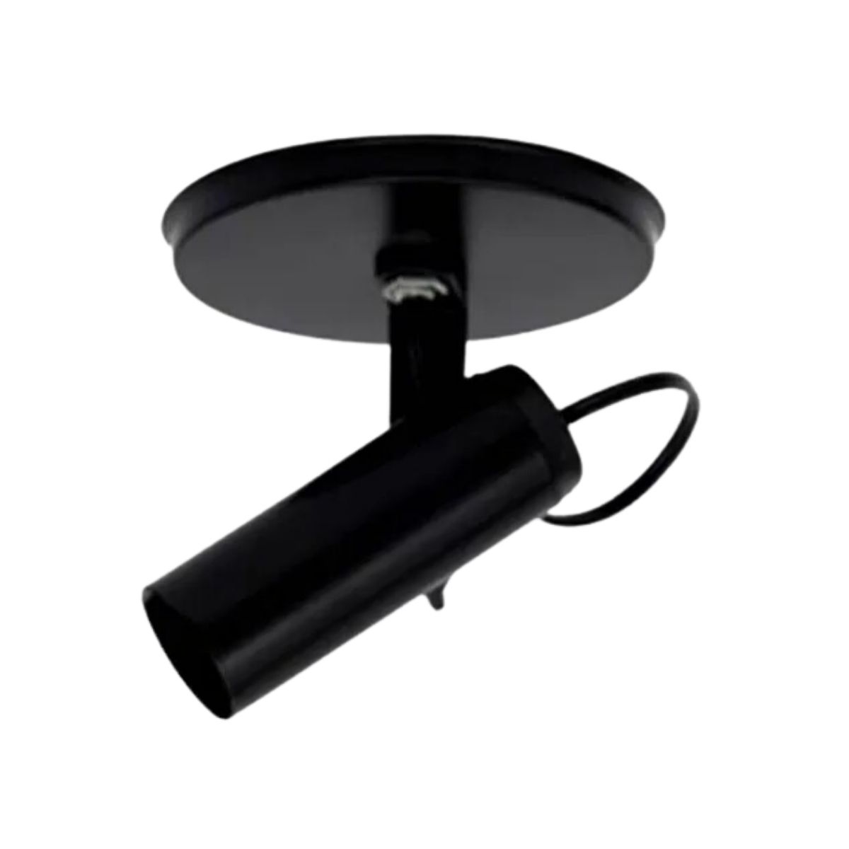 Luminária Spot Tubinho Preto Foco Direcionável - Kin Light