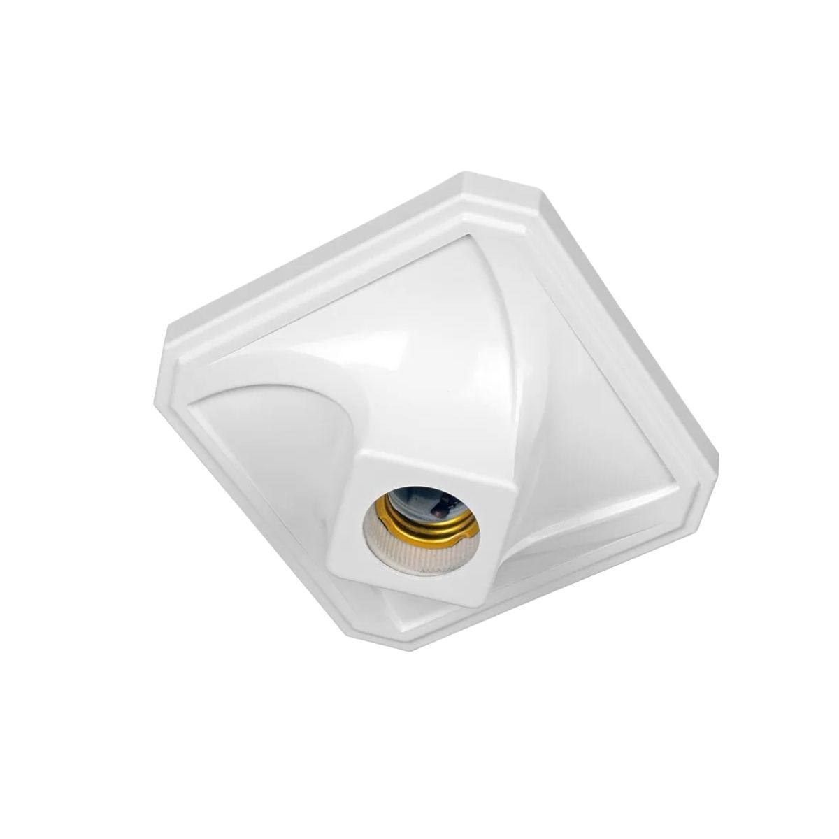 Plafon Sobrepor Quadrado Branco - Kin Light