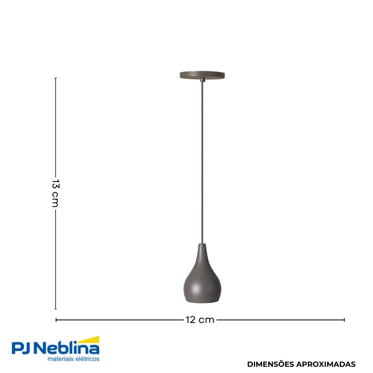 Luminaria Pendente Nepal Fendi E27 Bivolt