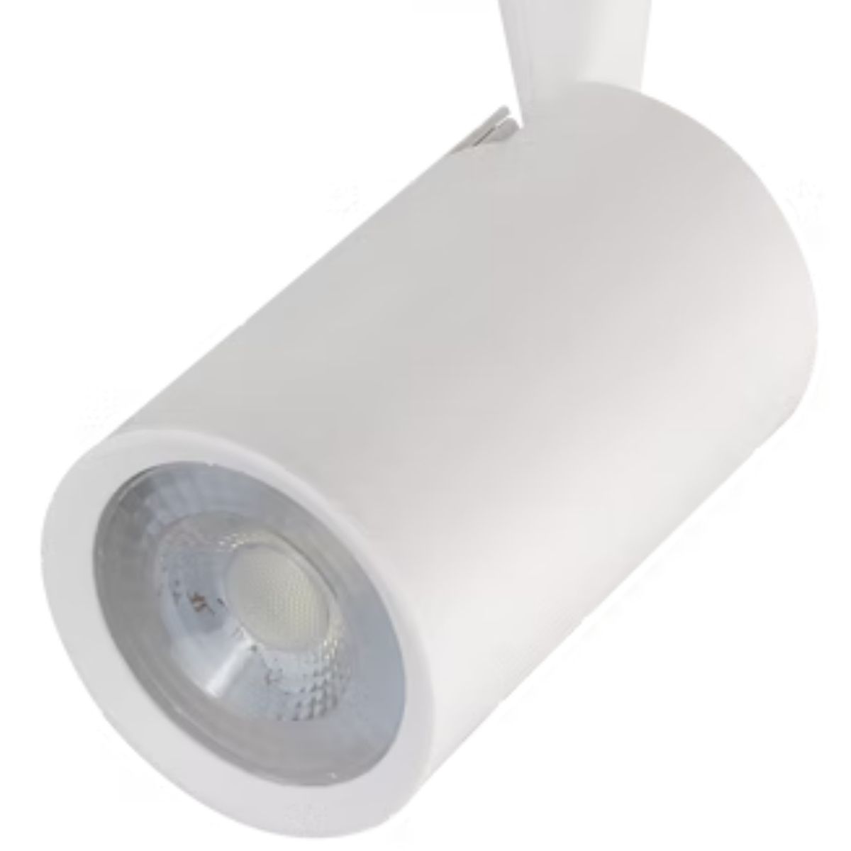 Luminária Spot Led Trilho Redondo Branco 5W Bivolt 4000K Branco Neutro 325Lm Foco Direcionável (Facho 52G) - Luminatti