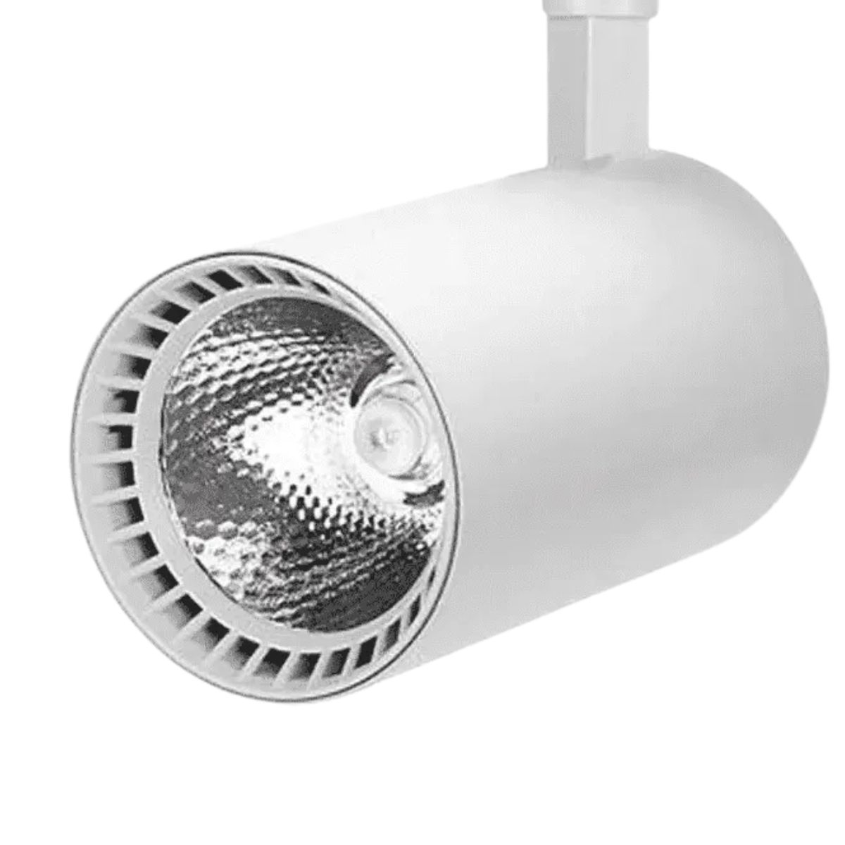 Luminária Spot Led Trilho Redondo Branco 10W Bivolt 4000K Branco Neutro 700Lm Foco Direcionável (Facho 23G) - Luminatti