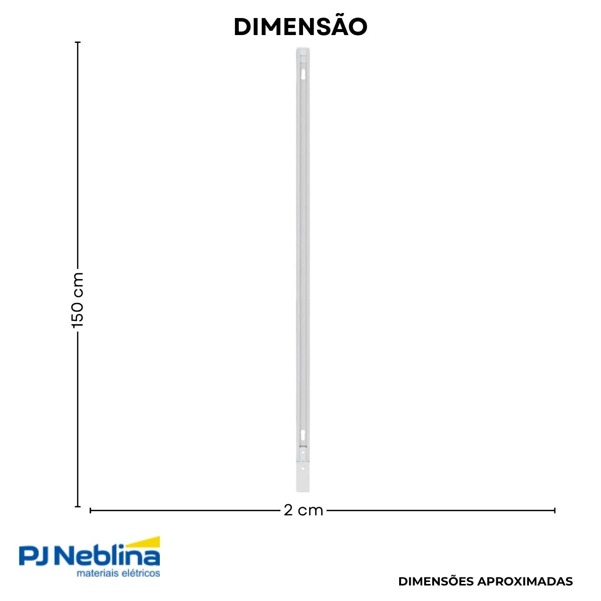 Trilho Eletrificado Sobrepor 1,5mt P/lum Spot Bc