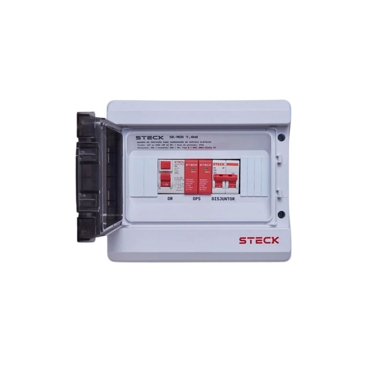 Quadro Proteção Mobi Box 7.5Kw 220V S/ Tomada Industrial  - Steck