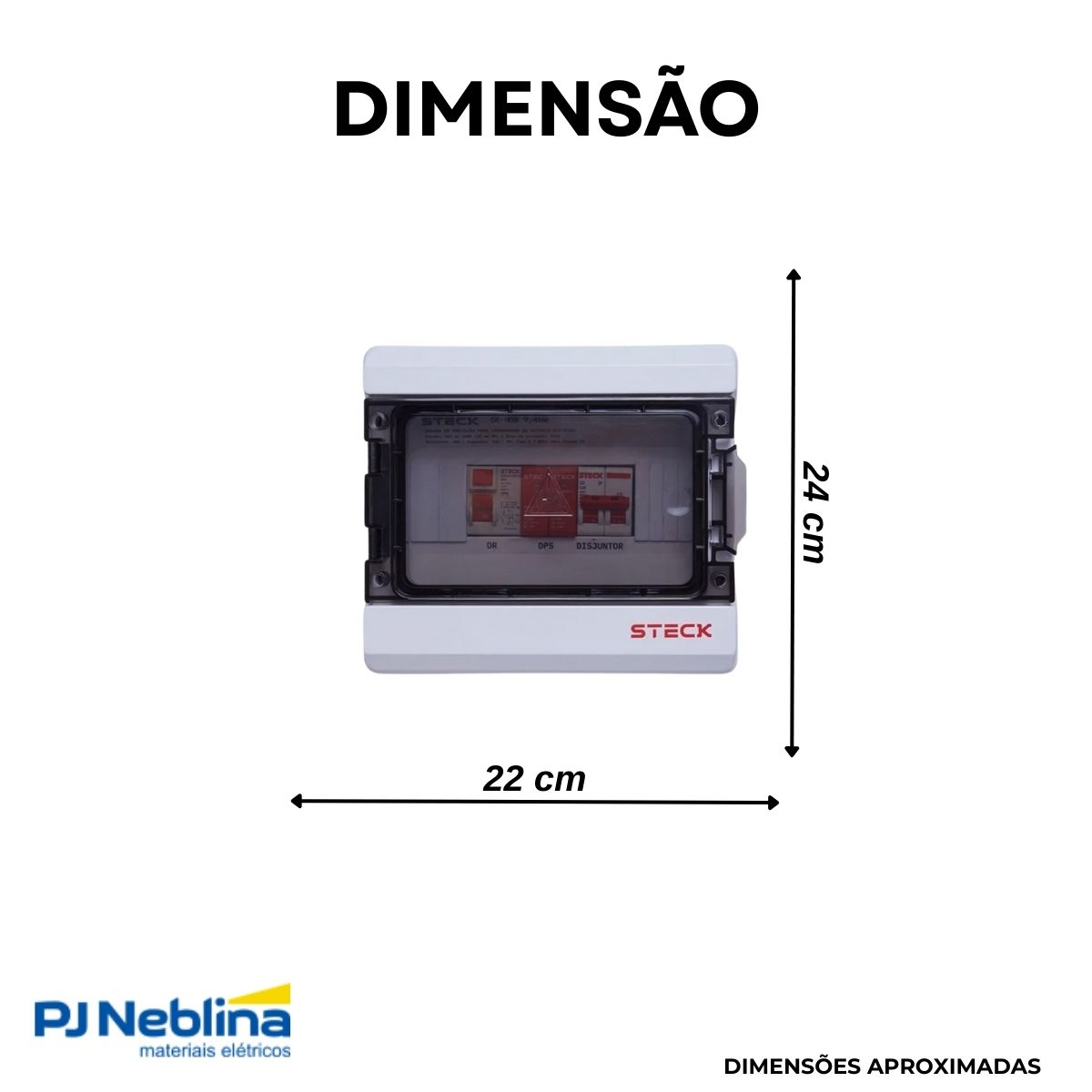 Quadro Proteção Mobi Box 7.5Kw 220V S/ Tomada Industrial  - Steck