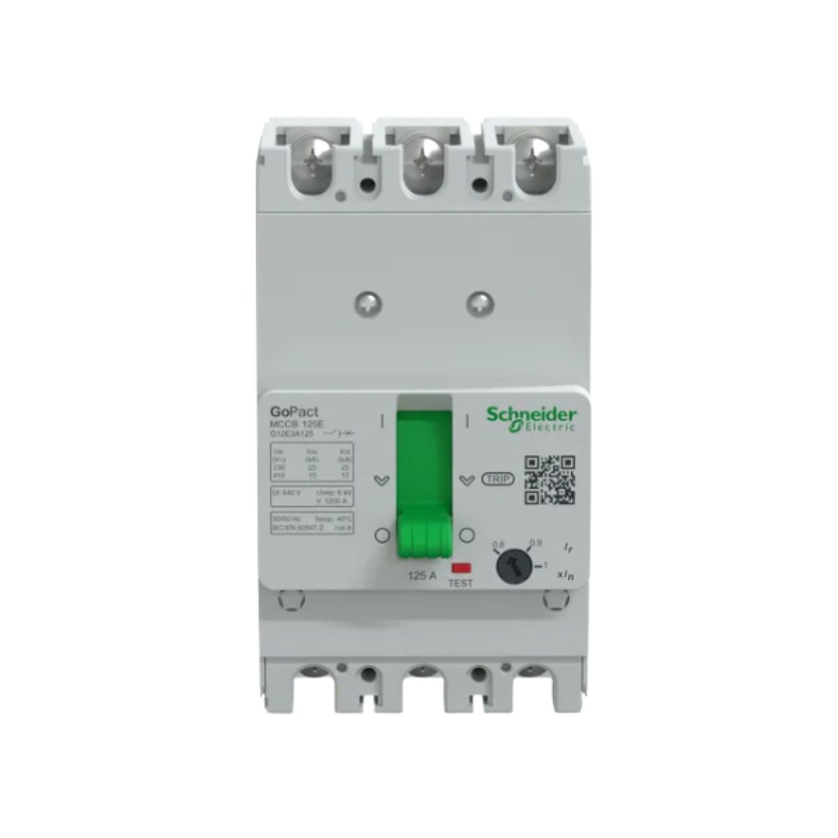 Disjuntor Caixa Moldada Tripolar 125A 15Ka 380/415V 50/60Hz - Schneider