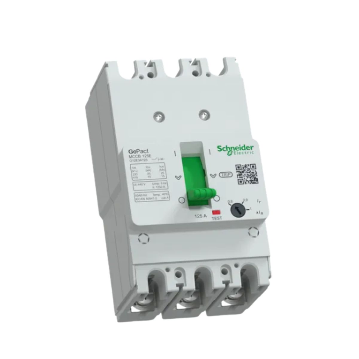 Disjuntor Caixa Moldada Tripolar 125A 15Ka 380/415V 50/60Hz - Schneider