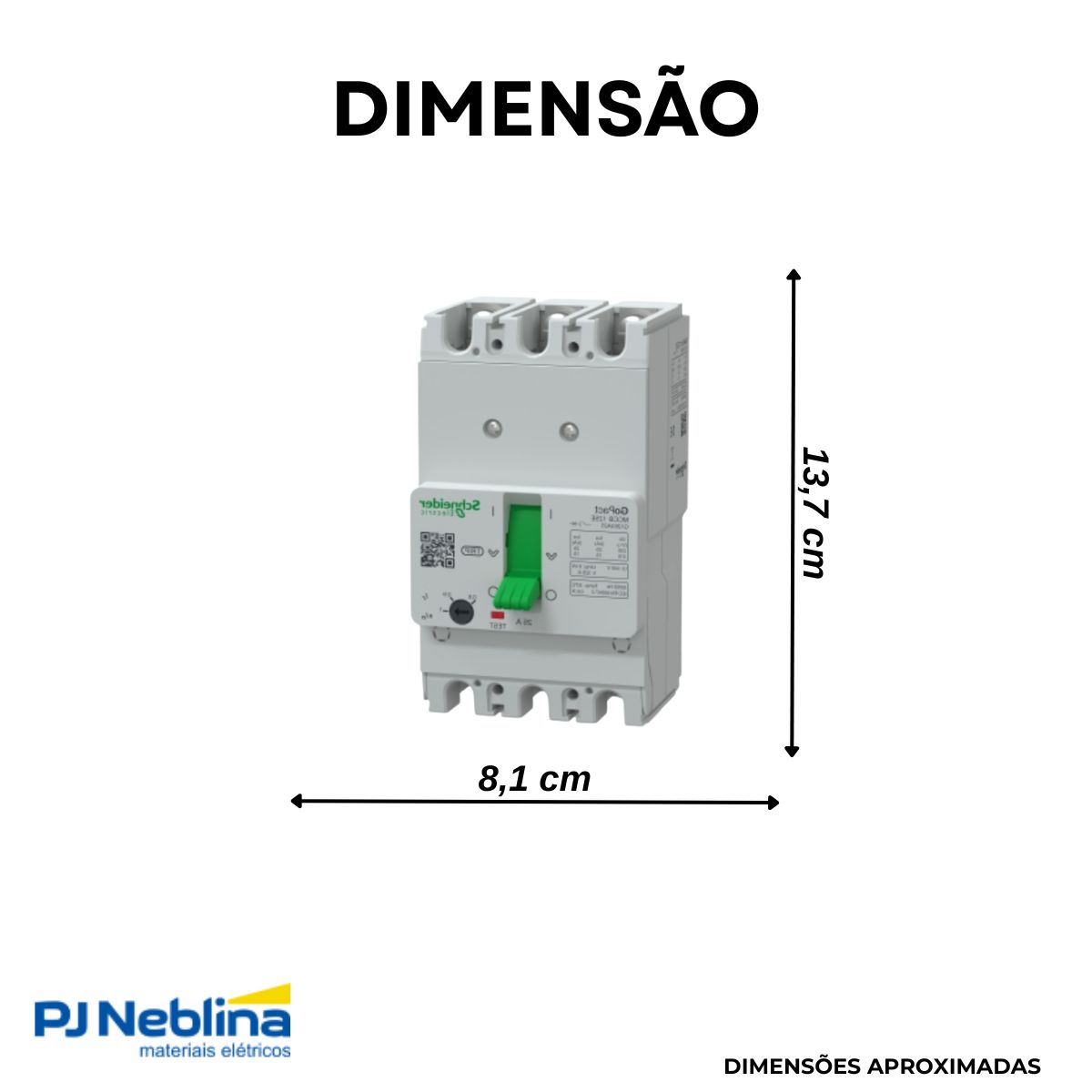 Disjuntor Caixa Moldada Tripolar 16-25A 15Ka 380/415V 50/60Hz - Philips