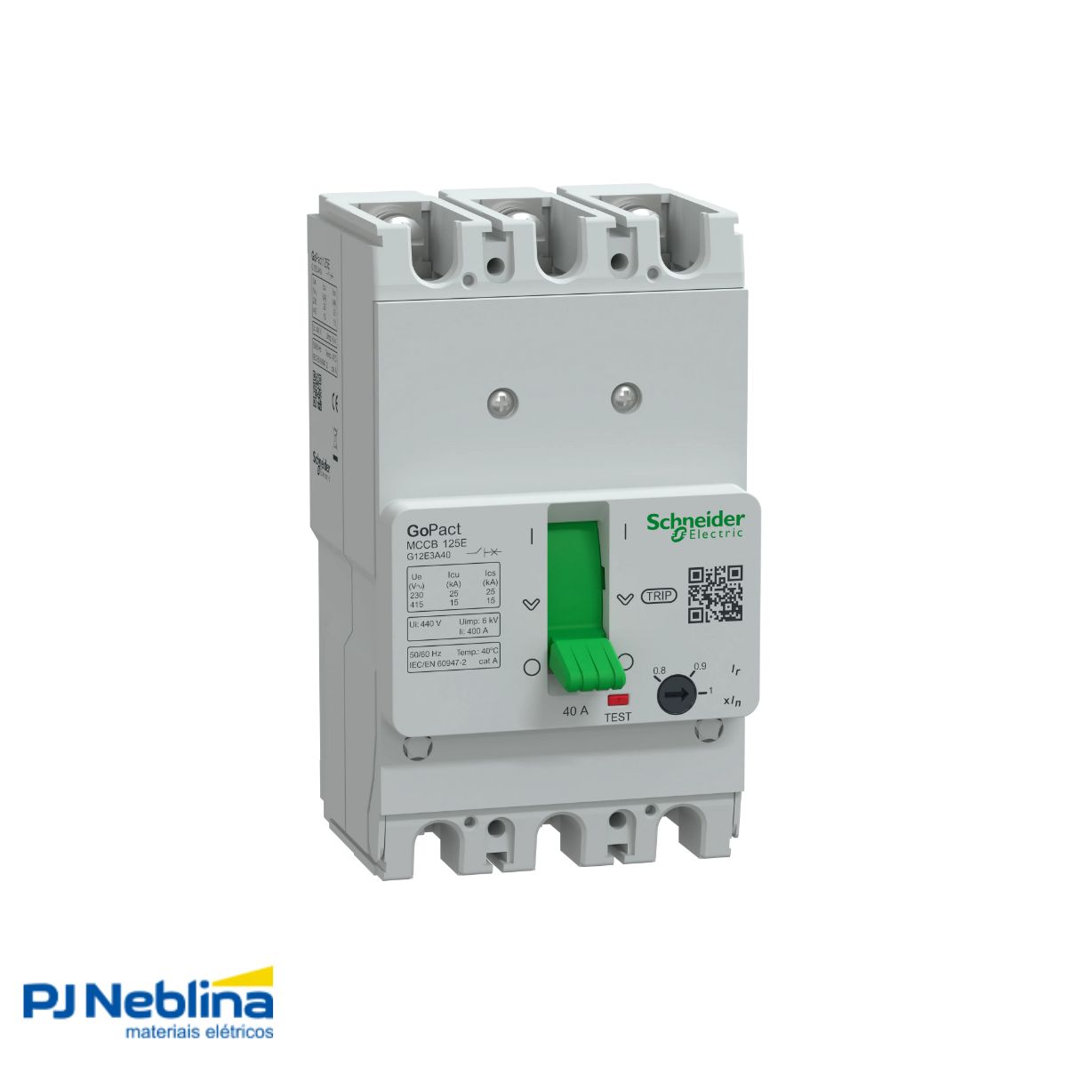 Disjuntor Caixa Moldada Tripolar 32-40A 15Ka 380/415V 50/60Hz - Schneider