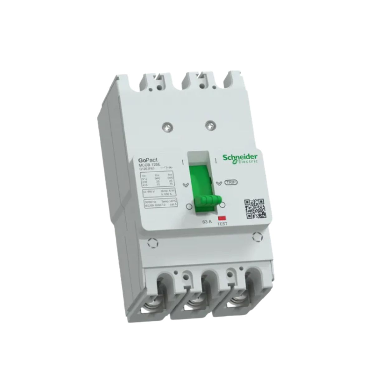 Disjuntor Tripolar 63A Caixa Moldada 15kA 380/415V - Schneider