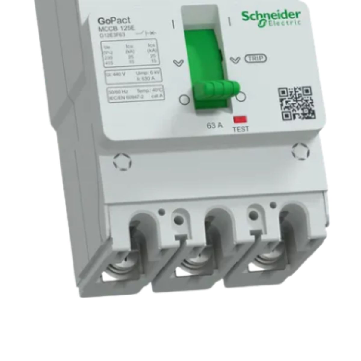 Disjuntor Tripolar 63A Caixa Moldada 15kA 380/415V - Schneider