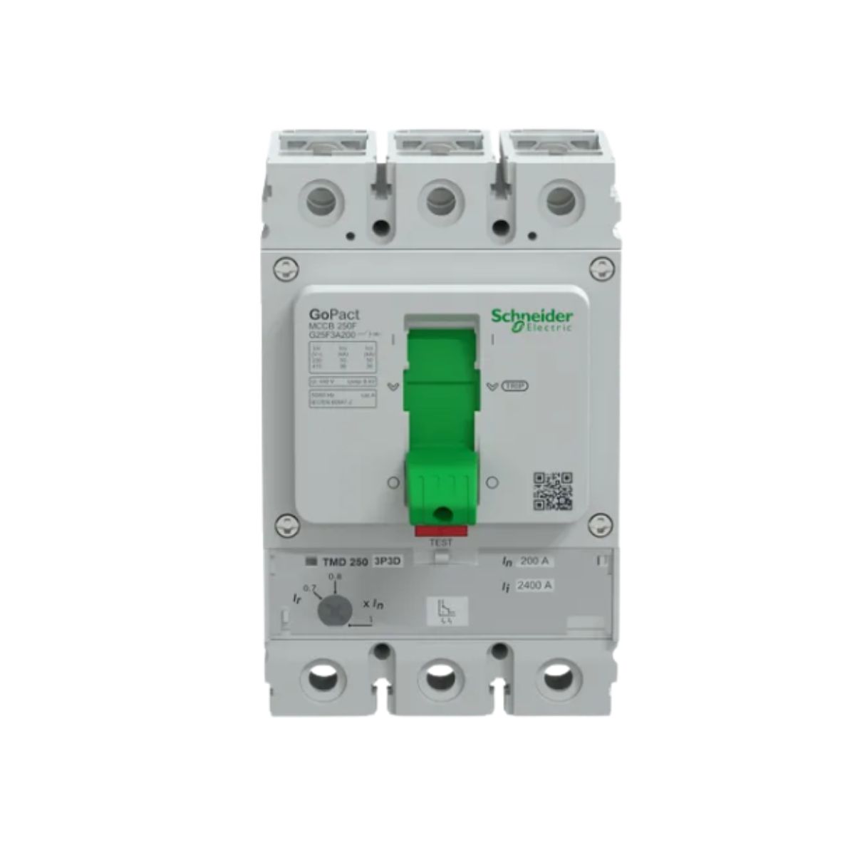 Disjuntor Caixa Moldada Tripolar 200A 36Ka 380/415V 50/60Hz - Schneider