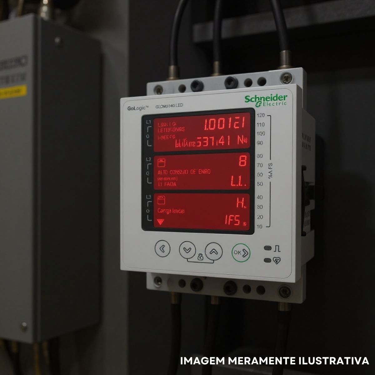 Medidor Digital de Energia 1/5A 48-277Vca/Cc 50/60Hz Cl1 IP30/IP51 - Schneider